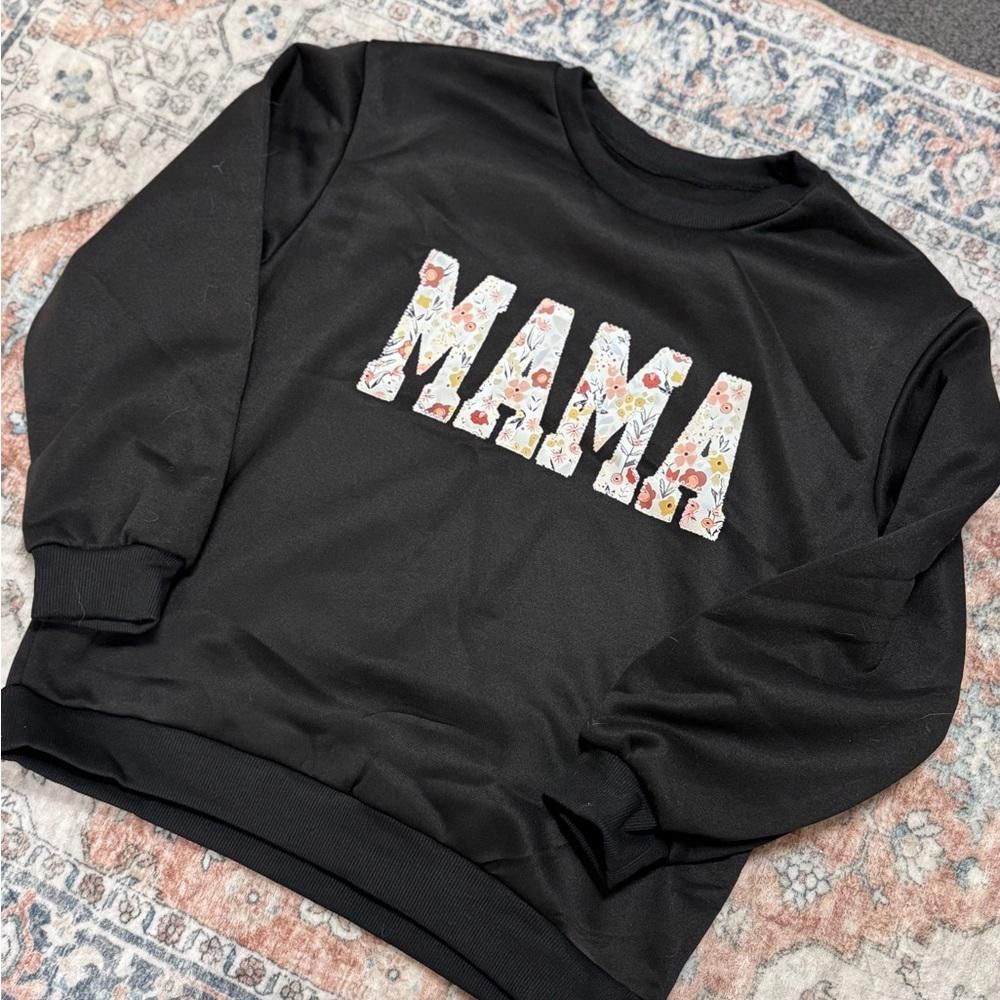 Designer Mama floral block print sweatshirt Size M / US 6-8 / IT 42-44 - 3 Thumbnail