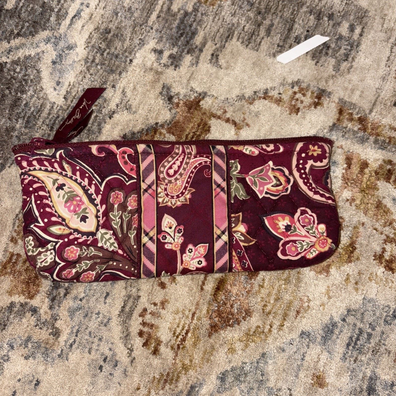Vera Bradley Vera Bradley Large Tote And Pencil Pouch Raspberry Paisley Size ONE SIZE - 9 Thumbnail