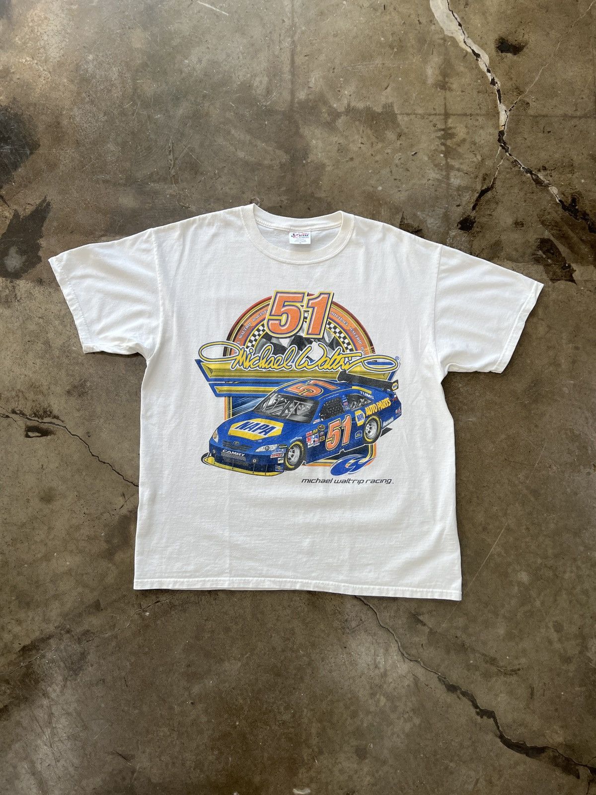 NASCAR × Vintage Vintage Michael Waltrip 51 Racing Tee Sz. XL Size US XL / EU 56 / 4 - 2 Thumbnail
