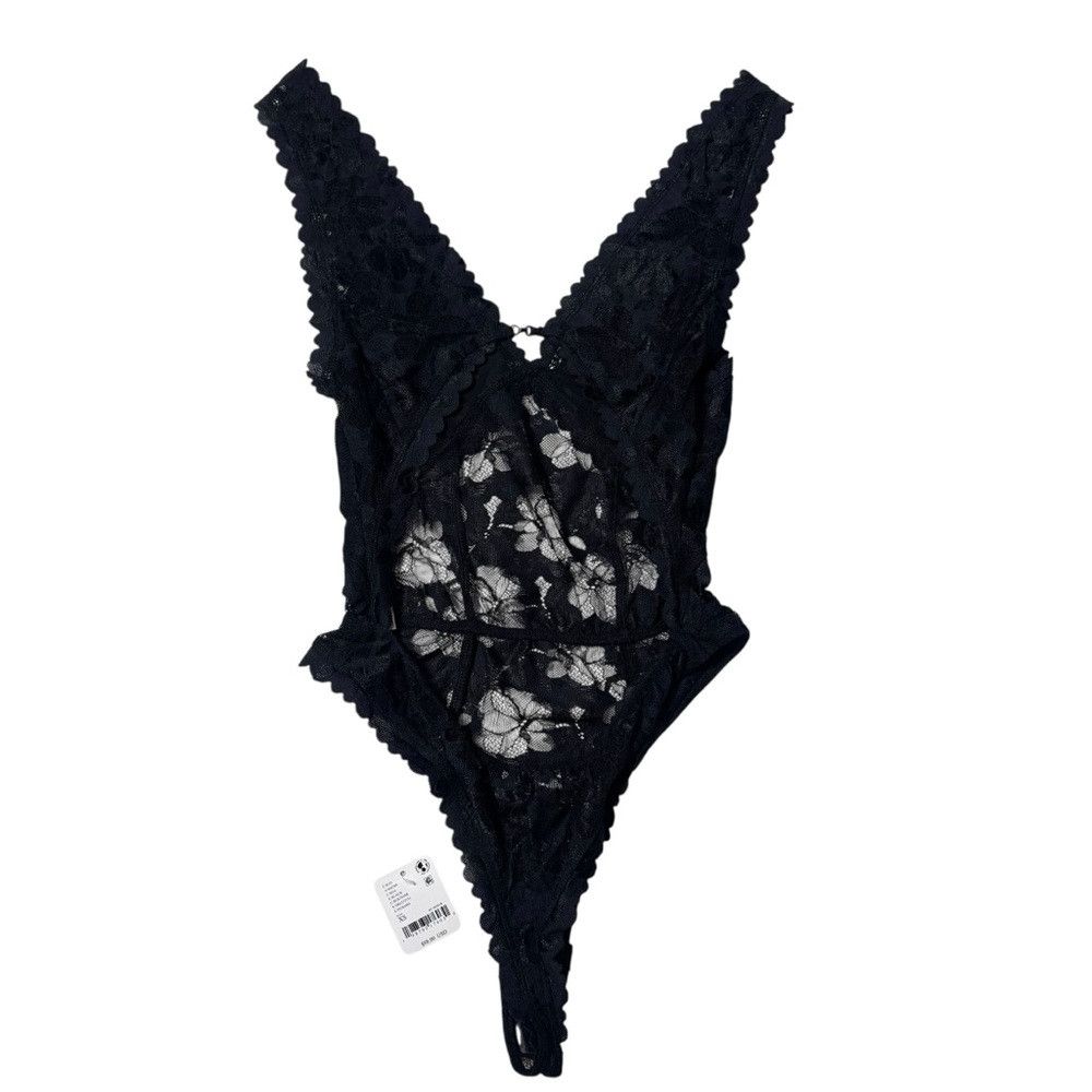 Free People NWT New $98 Free People Dream Of Me Black Bodysuit Size L Size L / US 10 / IT 46 - 4 Thumbnail
