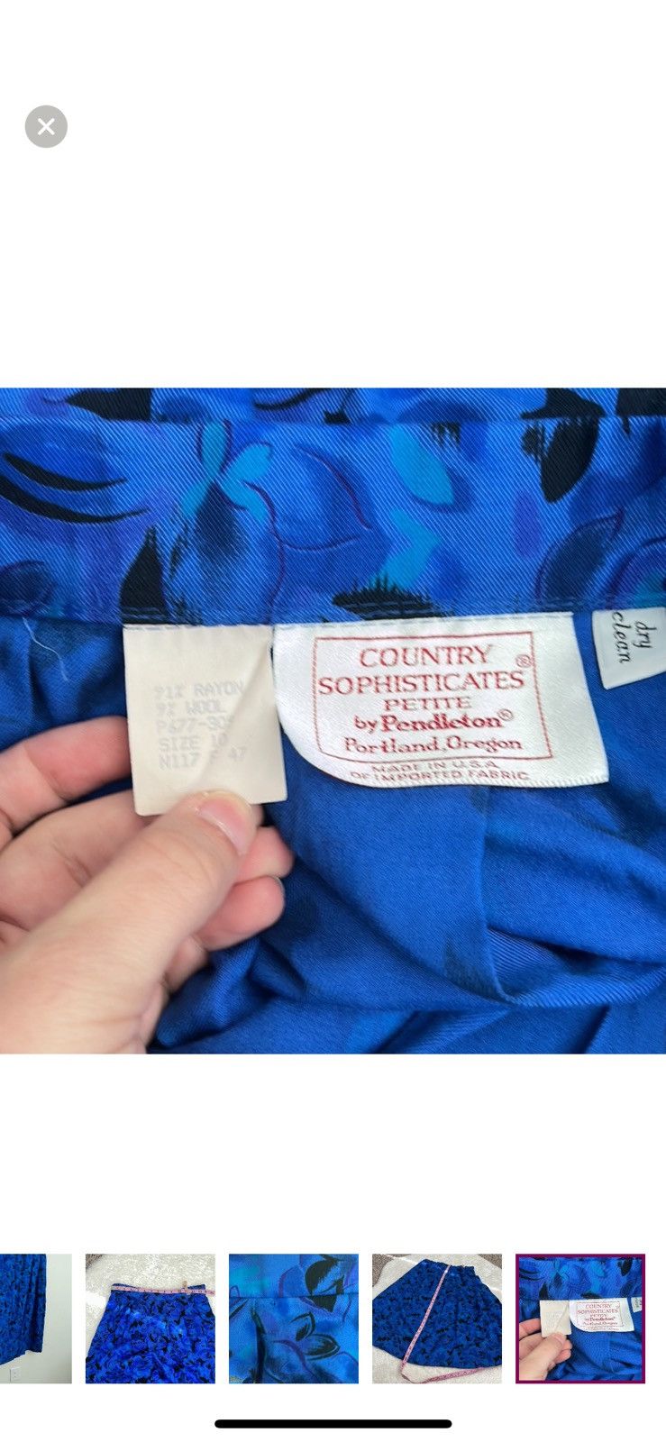 Pendleton Country sophisticates by Pendleton vintage floral mid skirt Size 32" / US 10 / IT 46 - 4 Thumbnail