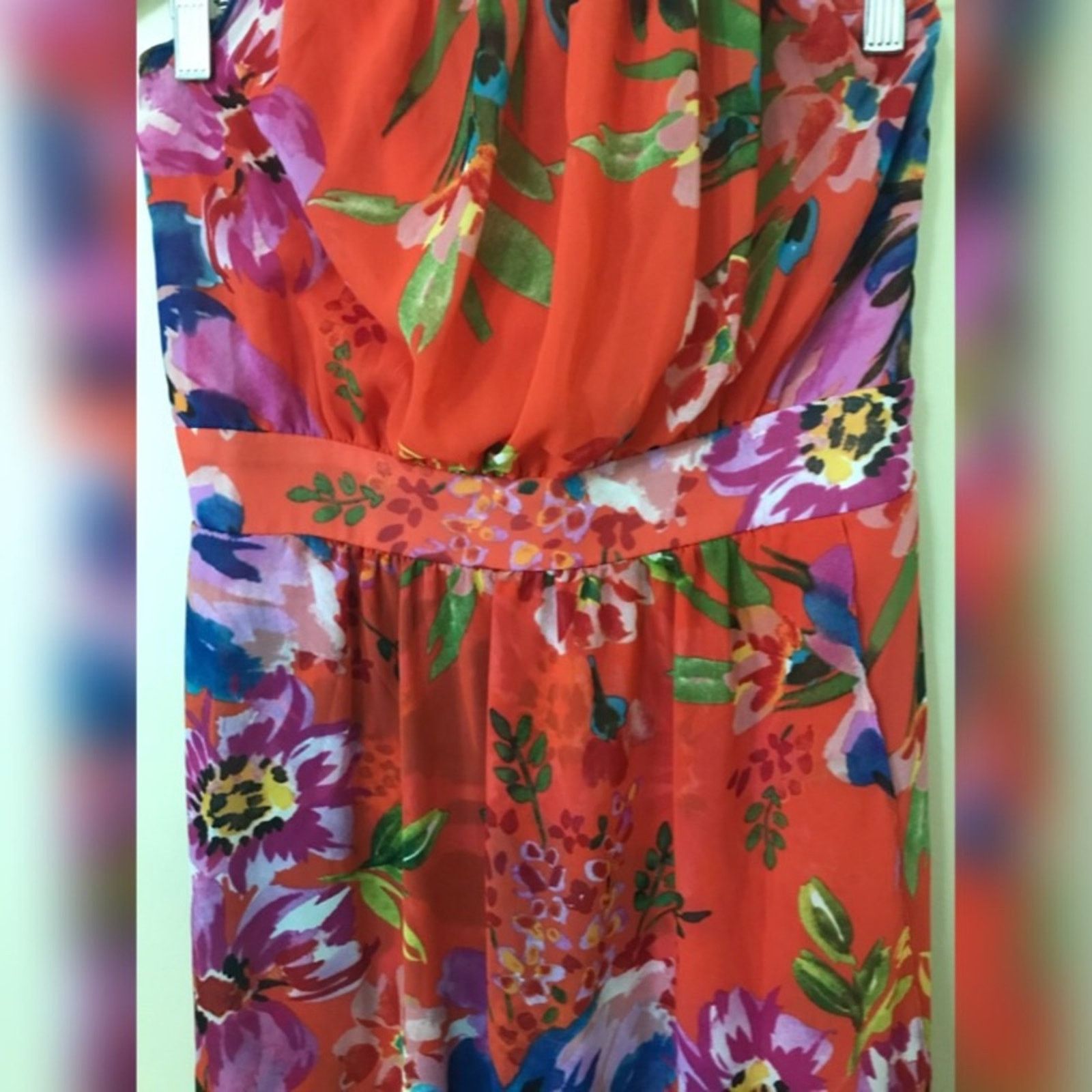 Other Bisou Bisou Floral Multi-color High Low Maxi Dress Size L / US 10 / IT 46 - 3 Thumbnail