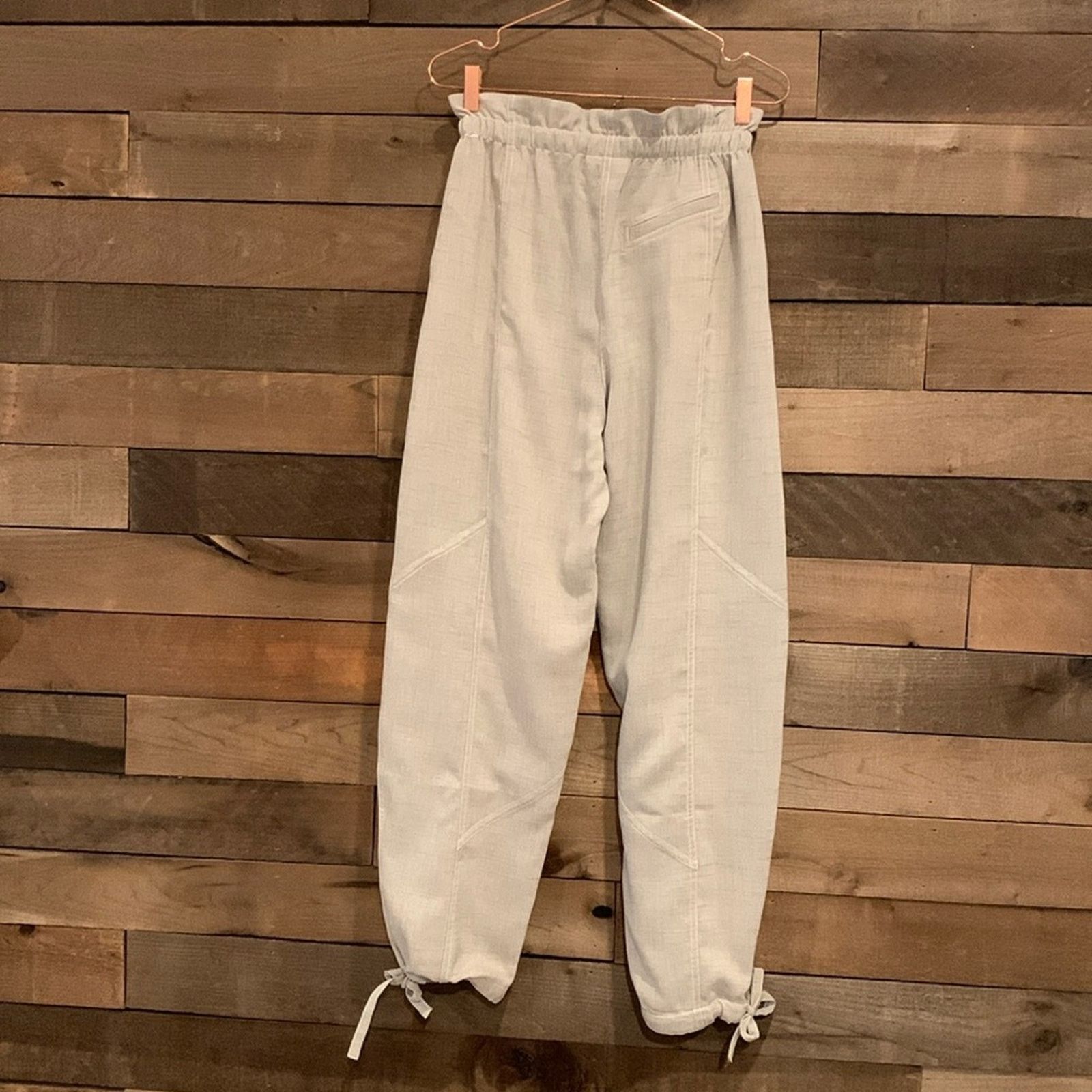 Ganni Ganni Women's Beige Loose Fit Trousers Pants Size 26" / US 2 / IT 38 - 5 Thumbnail