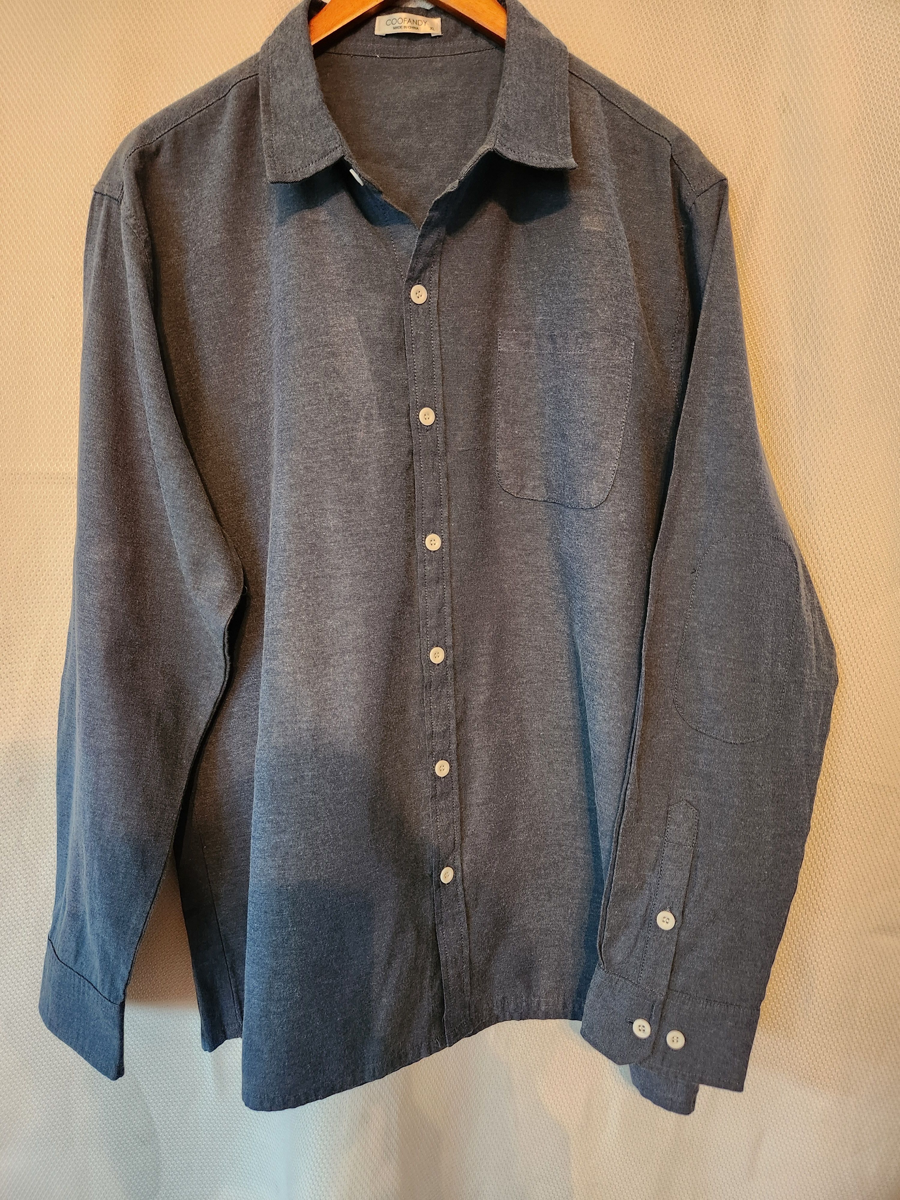 Other NWOT Coofandy Blue Linen Cotton Blend Button Front Shirt Size US XL / EU 56 / 4 - 1 Thumbnail