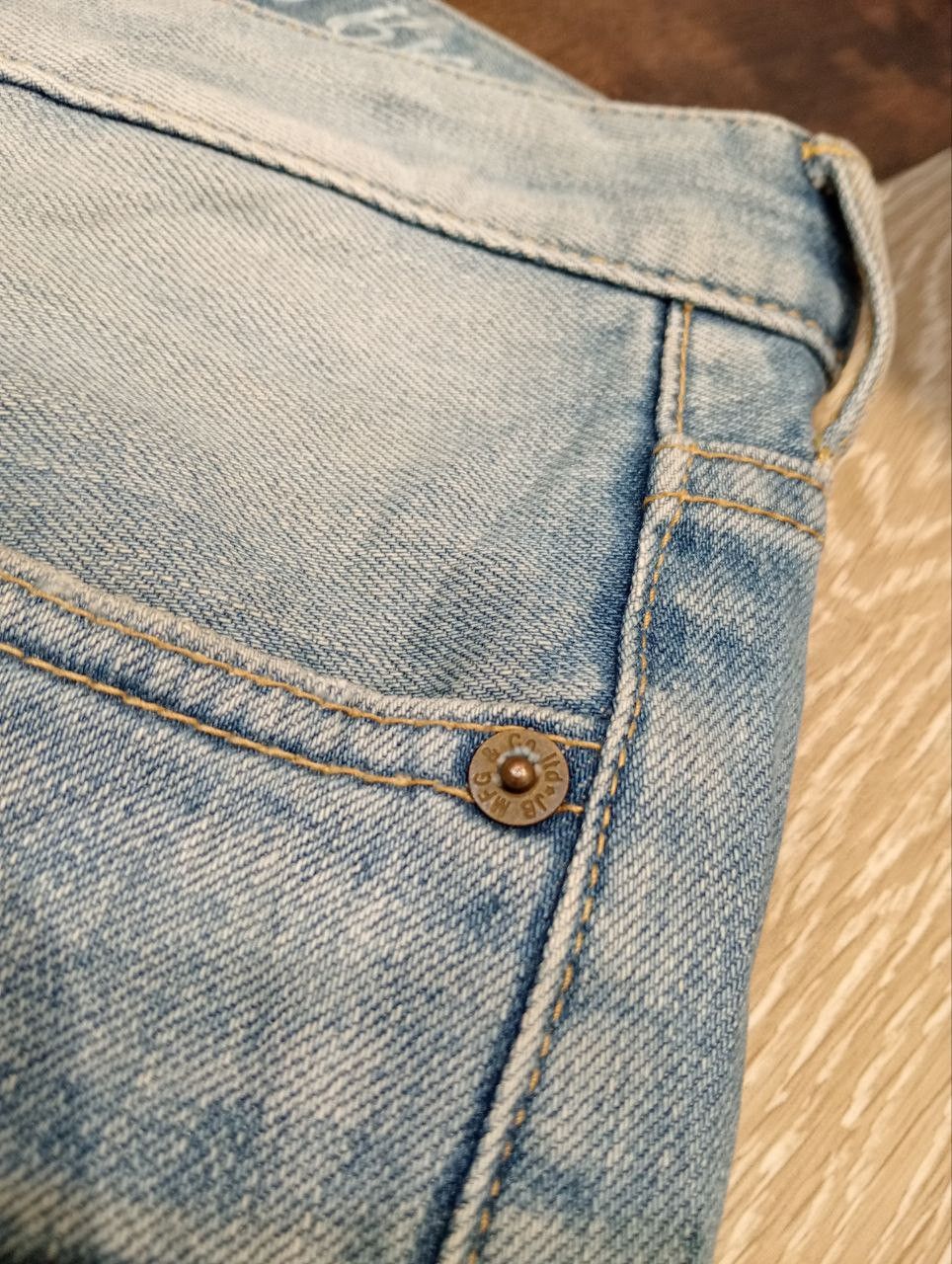 Japan Blue JAPAN BLUE LOT JB2301 LA BREA LIGHT BLUE DENIM JEANS Size US 29 - 6 Thumbnail