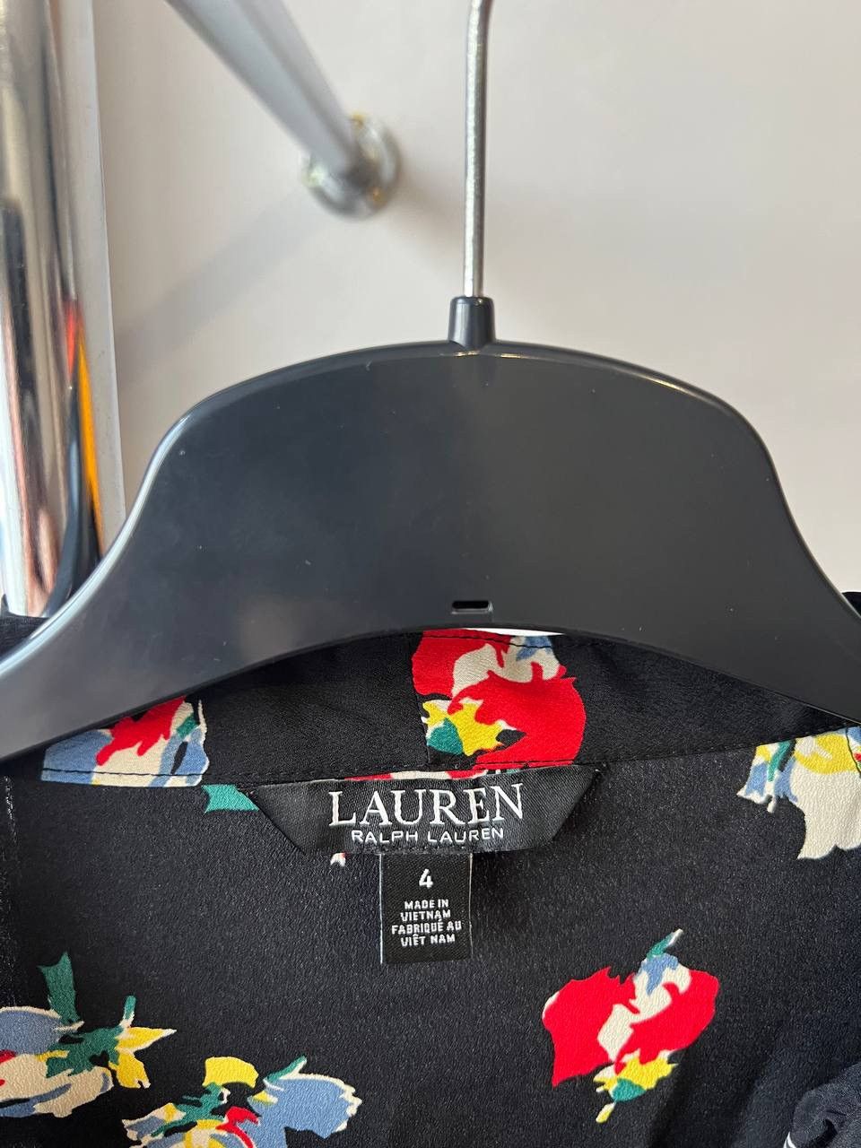 Lauren Ralph Lauren LAUREN RALPH LAUREN BLACK LABEL BLACK FLOWERS ART DRESS SZ 4 Size S / US 4 / IT 40 - 7 Thumbnail