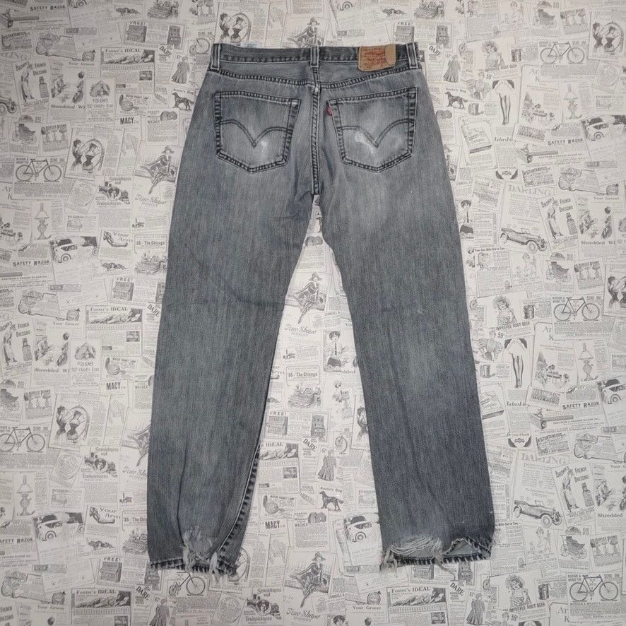 Levi's 34x32-Vintage Y2K Levi’s 501 slightly distressed faded jeans Size US 34 / EU 50 - 1 Thumbnail