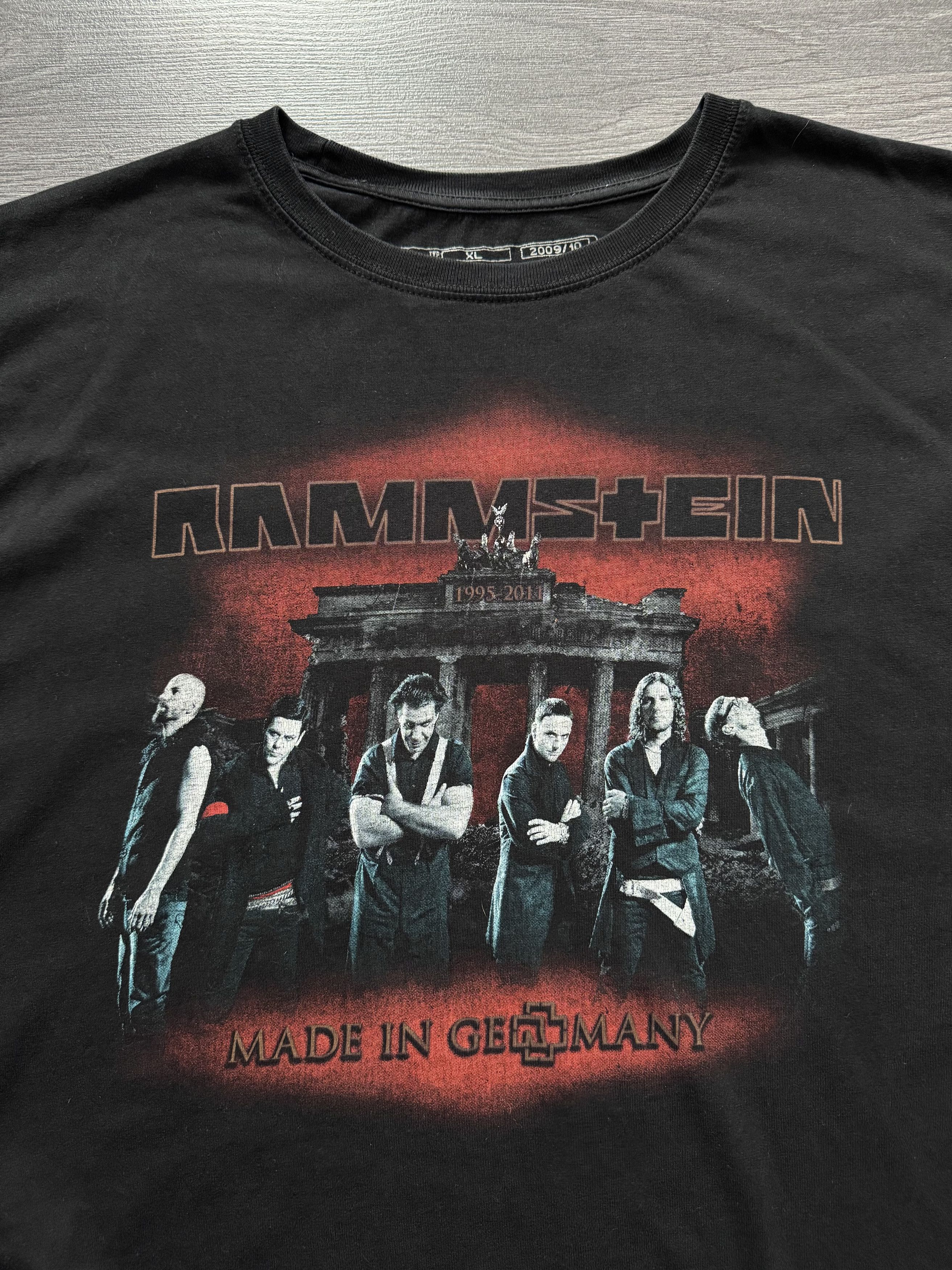 Band Tees Vintage Rammstein T-shirt Europe tour 2011 Size US XL / EU 56 / 4 - 4 Thumbnail