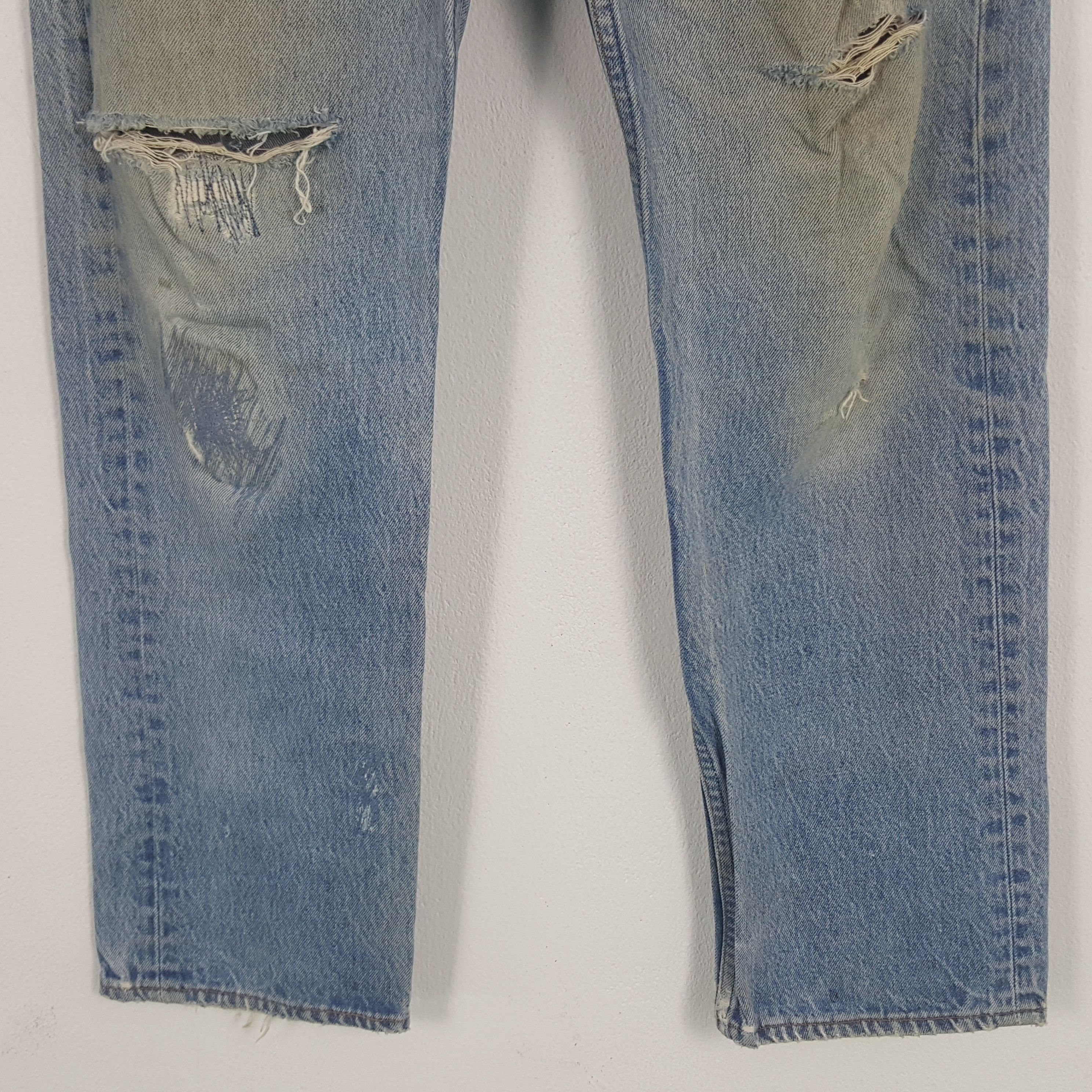 Levi's × Vintage Vintage Levi's 501 American Grunge Denim Jeans Size US 31 - 3 Thumbnail