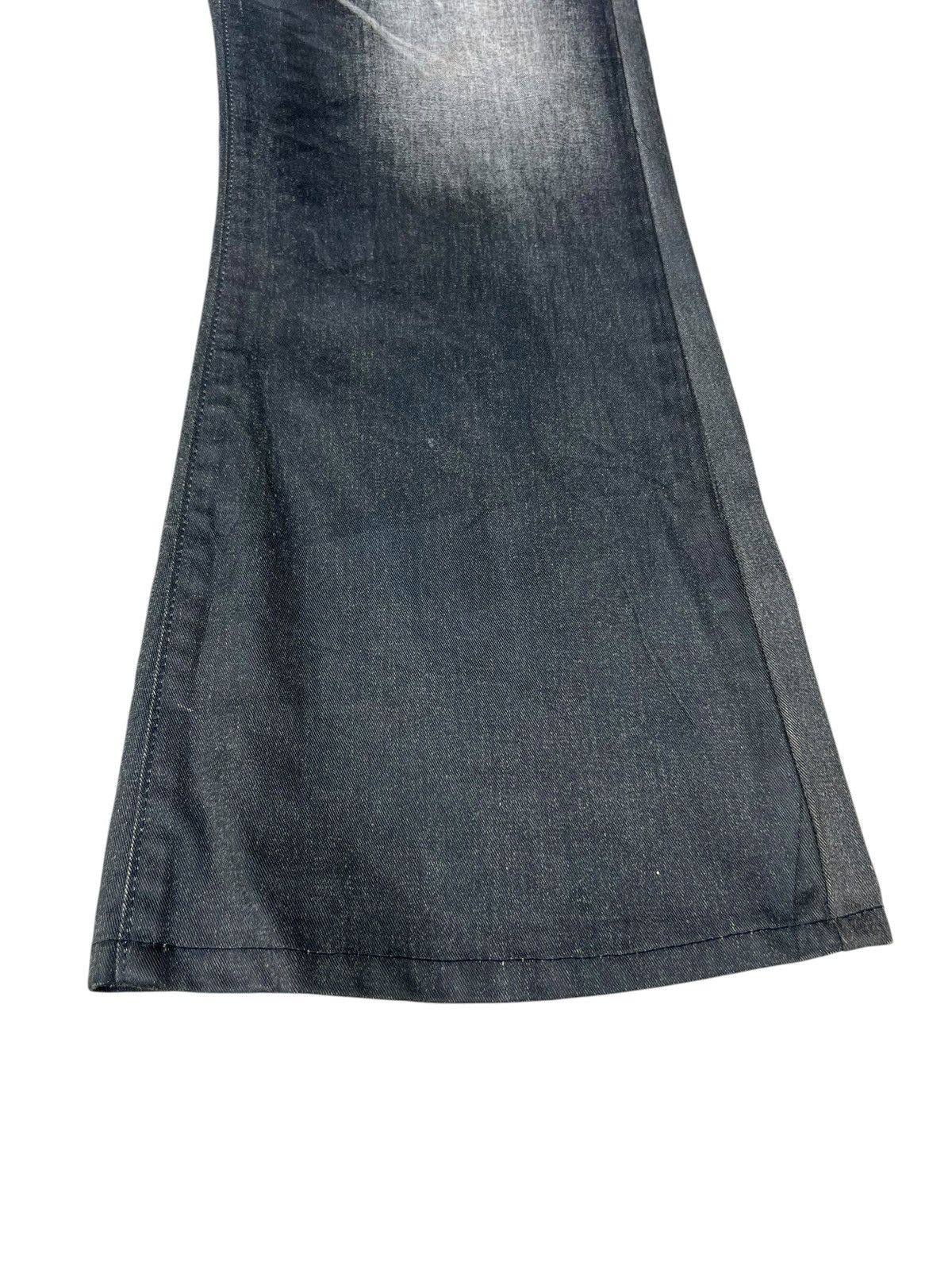 Edwin Vintage Y2K Edwin 503SS4 Waxed Denim Flare Westerner Jeans Size US 33 - 12 Thumbnail