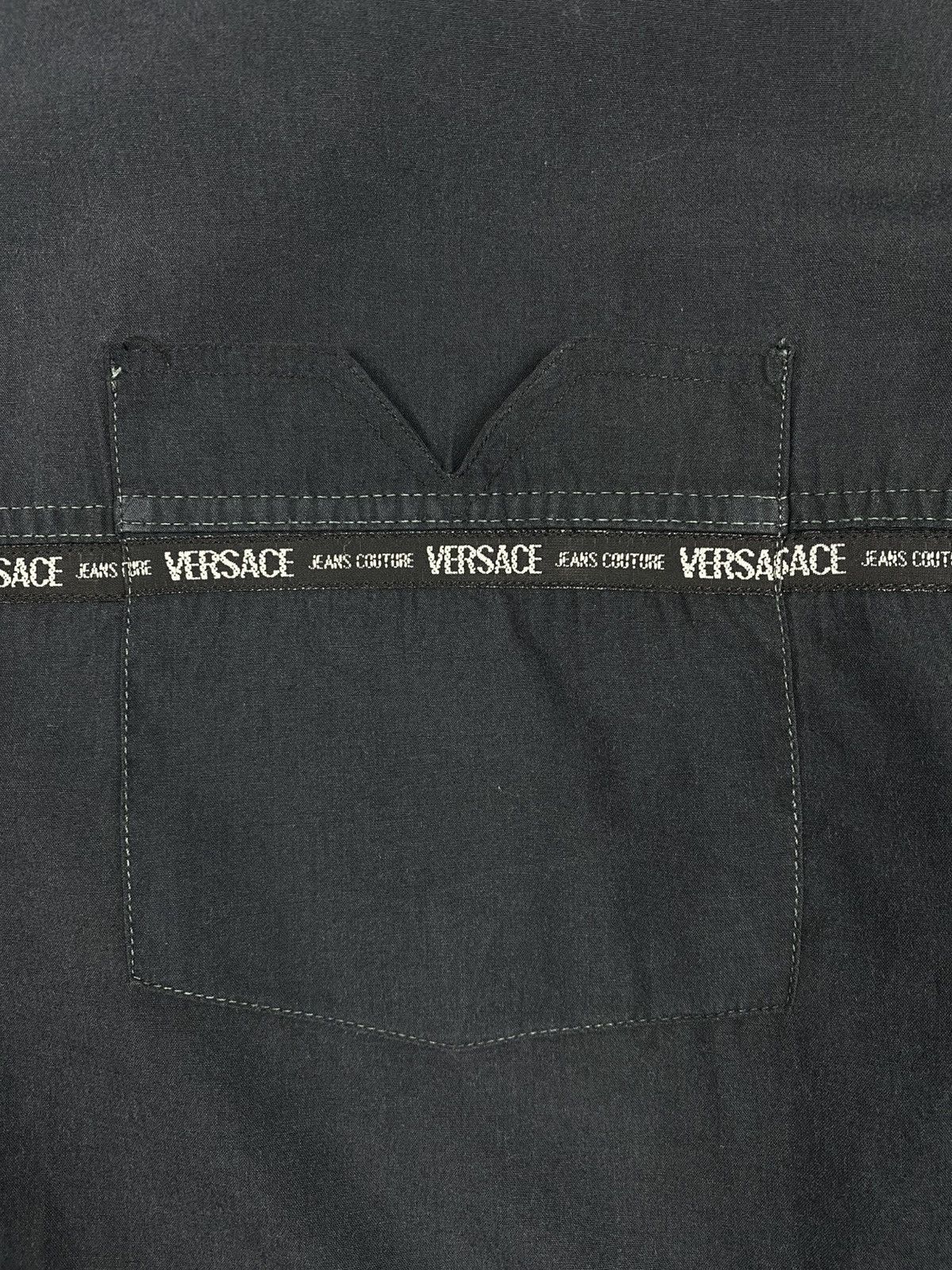 Versace Jeans Couture Vintage 90s Versace Jeans Couture Pocket Button Up Shirt Size US XL / EU 56 / 4 - 8 Thumbnail