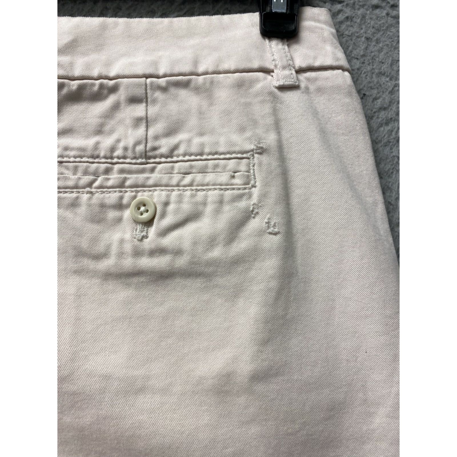 J.Crew J.CREW Women's Chino Shorts Size 4 Beige Cotton Mid Rise Classic Casual Size 27" / US 4 / IT 40 - 5 Thumbnail