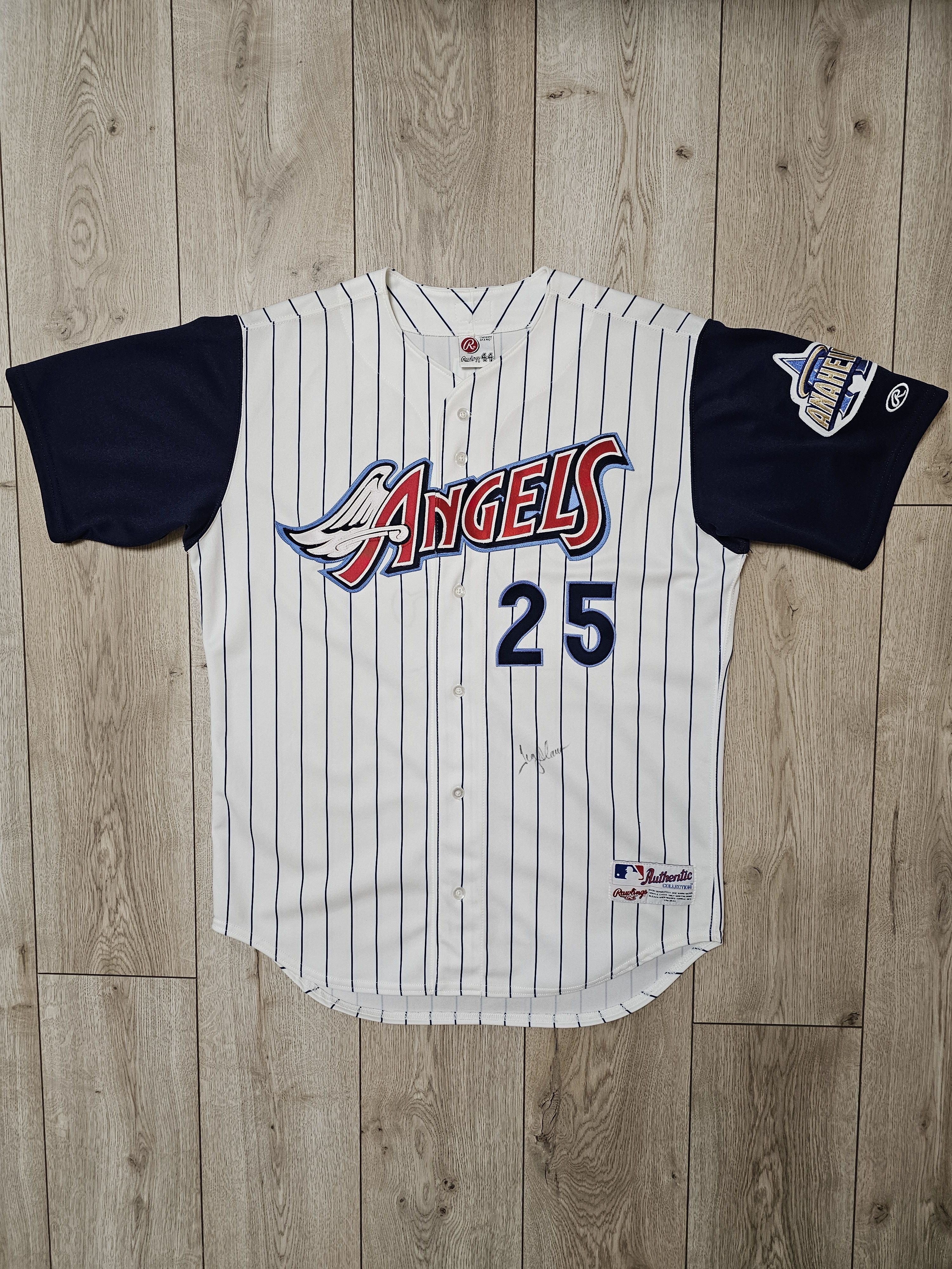 Vintage ANAHEIM ANGELS VINTAGE JERSEY SIGNED TROY GLAUS JERSEY Size US L / EU 52-54 / 3 - 1 Thumbnail