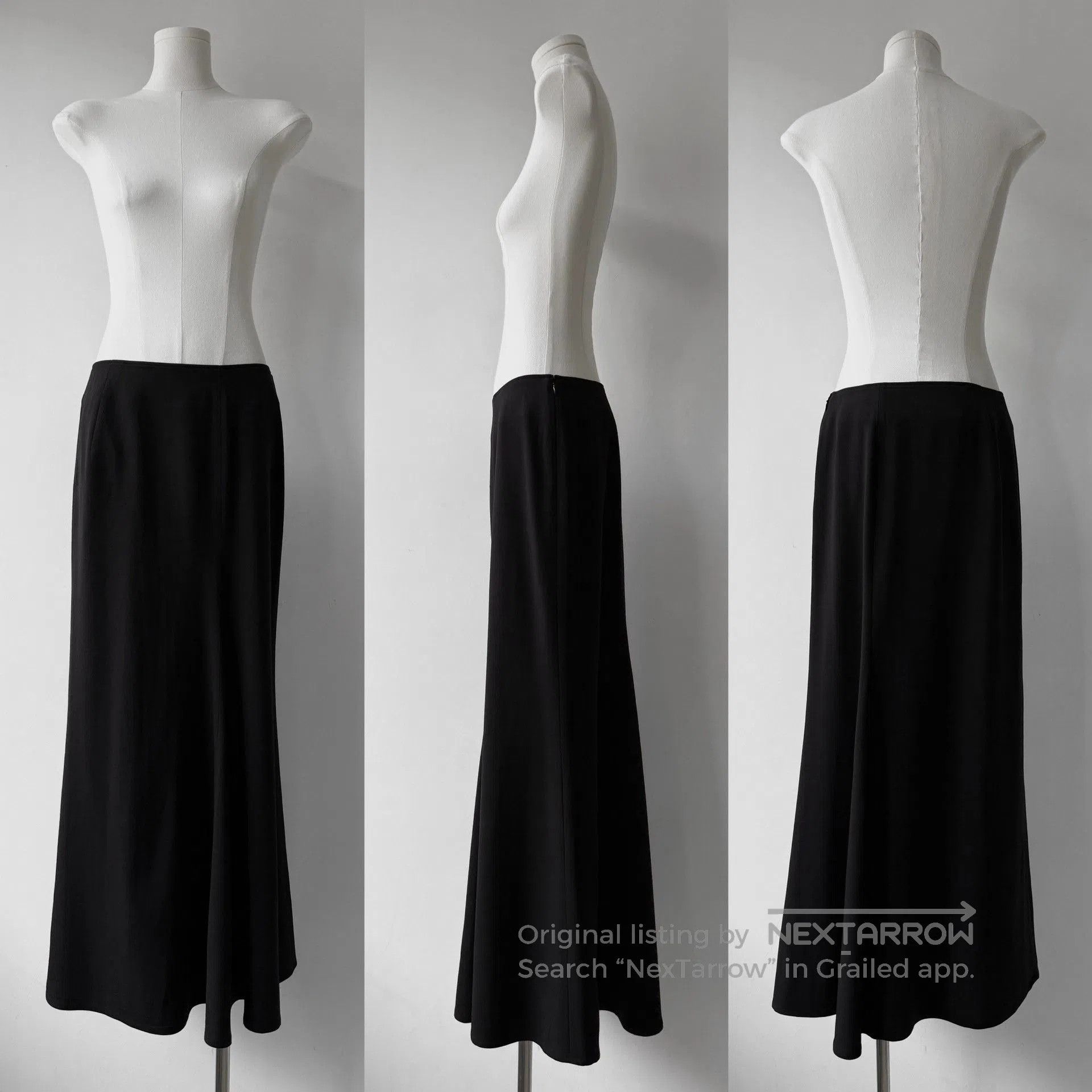 Yohji Yamamoto Yohji Yamamoto 24AW Swing Tail Maxi Skirt. Size 37" - 6 Thumbnail
