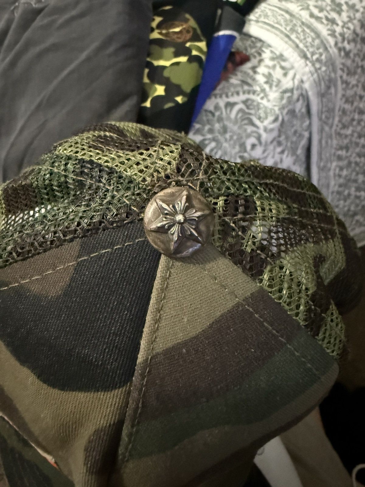 Chrome Hearts Vintage camo multi star chrome hearts trucker Size ONE SIZE - 8 Thumbnail