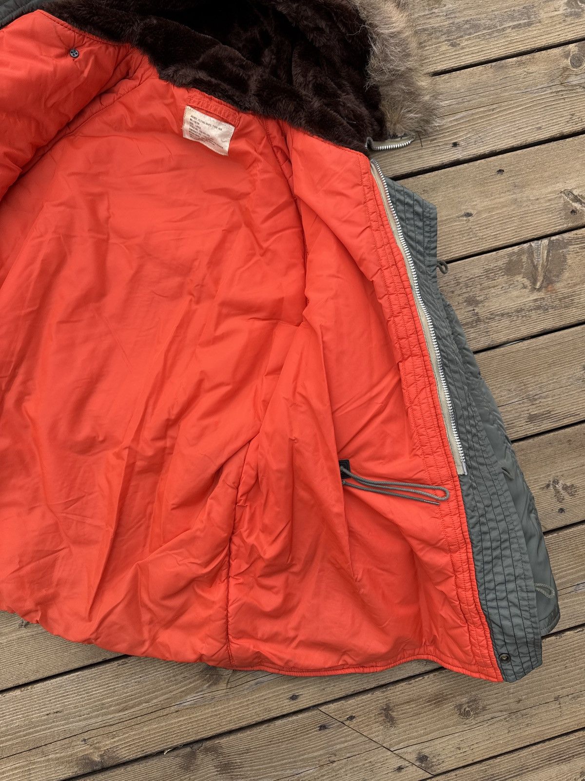 Vintage Vintage 1972 Air Force N-3B Parka Jacket Large Olive Orange Size US L / EU 52-54 / 3 - 11 Thumbnail