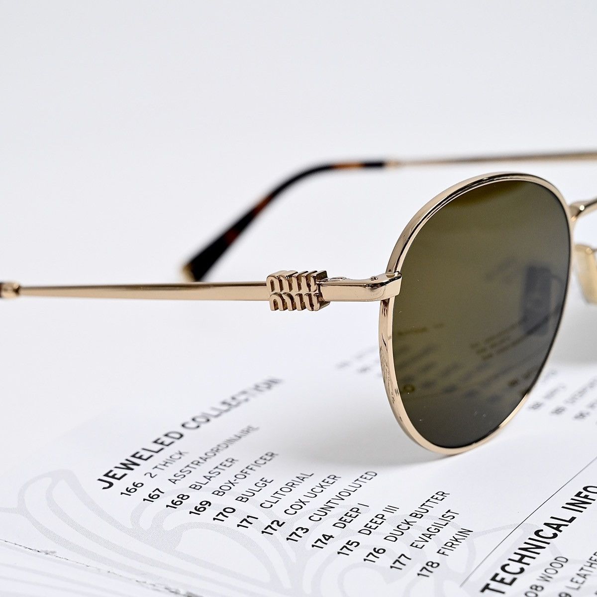 Miu Miu MIU MIU 0MU 55ZS SUNGLASSES Size ONE SIZE - 4 Thumbnail