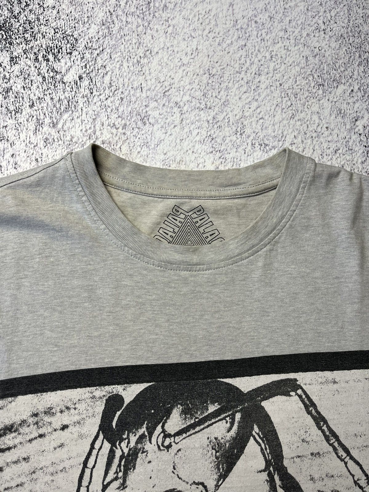 Palace Palace Big Logo T-Shirt Gray Streetwear Vintage Size US XL / EU 56 / 4 - 5 Thumbnail