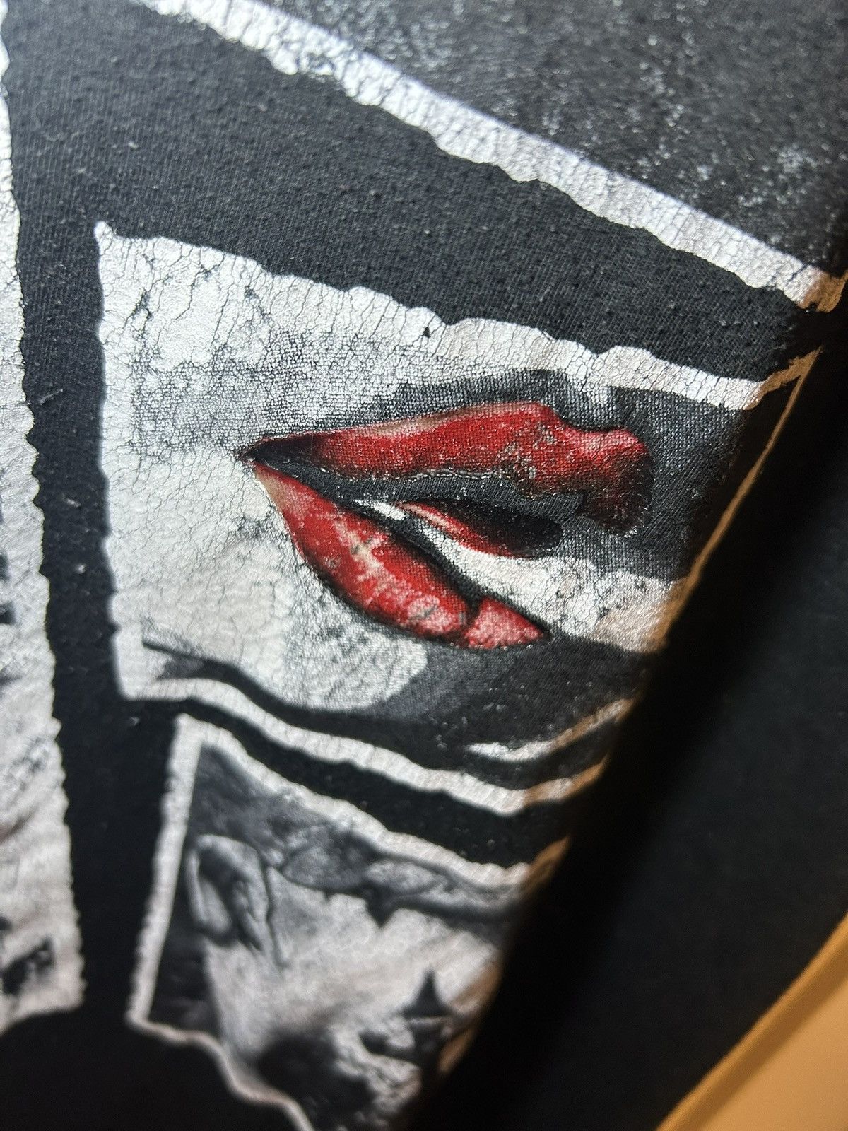 Mecca Vintage Mecca jeans 3d lip grunge print t-shirt Size US XL / EU 56 / 4 - 5 Thumbnail
