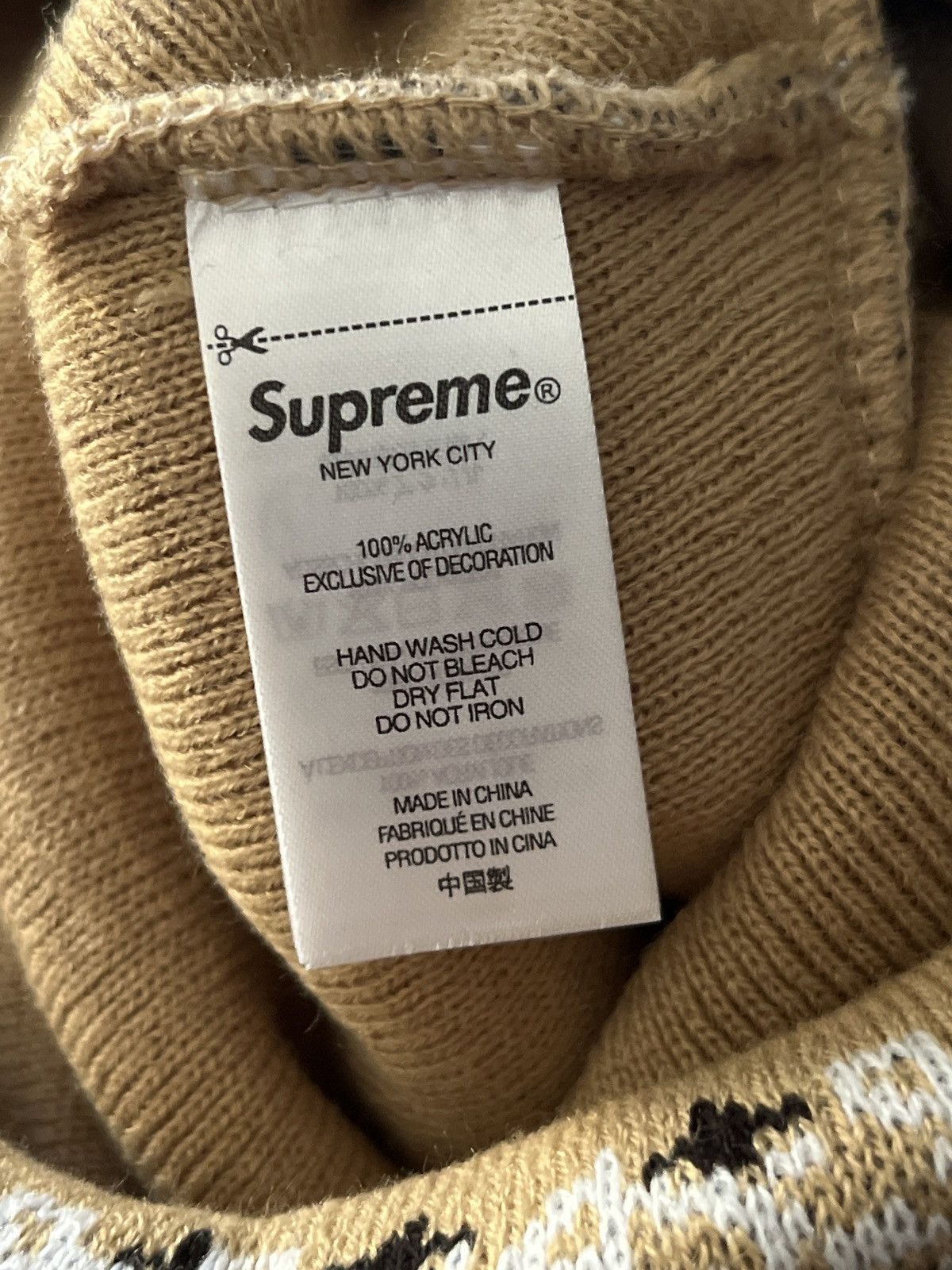Supreme Supreme bandana beige beanie Size ONE SIZE - 3 Thumbnail