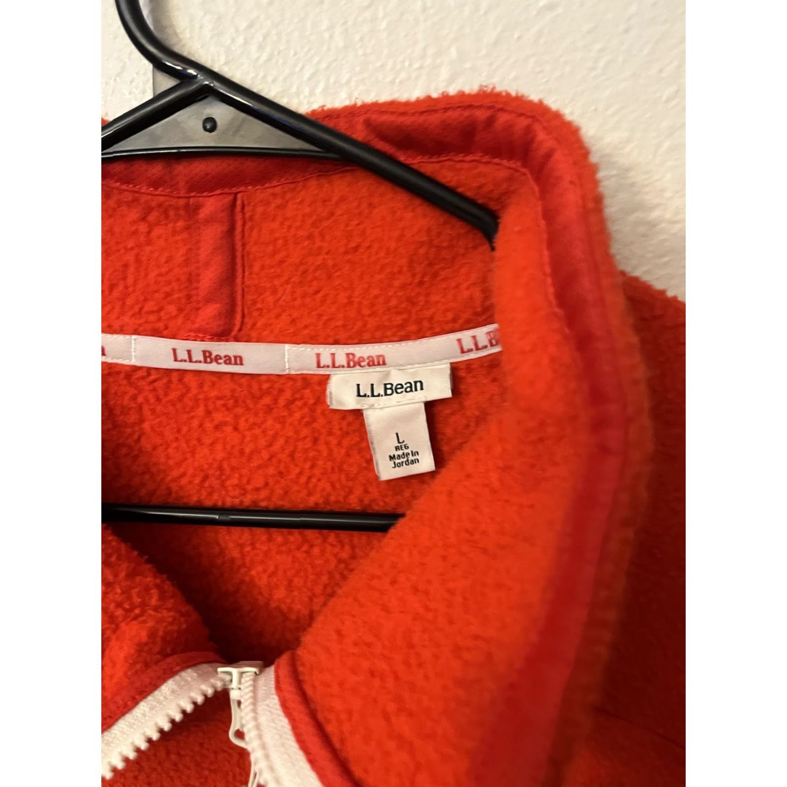 Vintage L.L. Bean Jacket Women Large Red Katahdin Fleece Full Zip Pockets 515104 Size L / US 10 / IT 46 - 2 Thumbnail