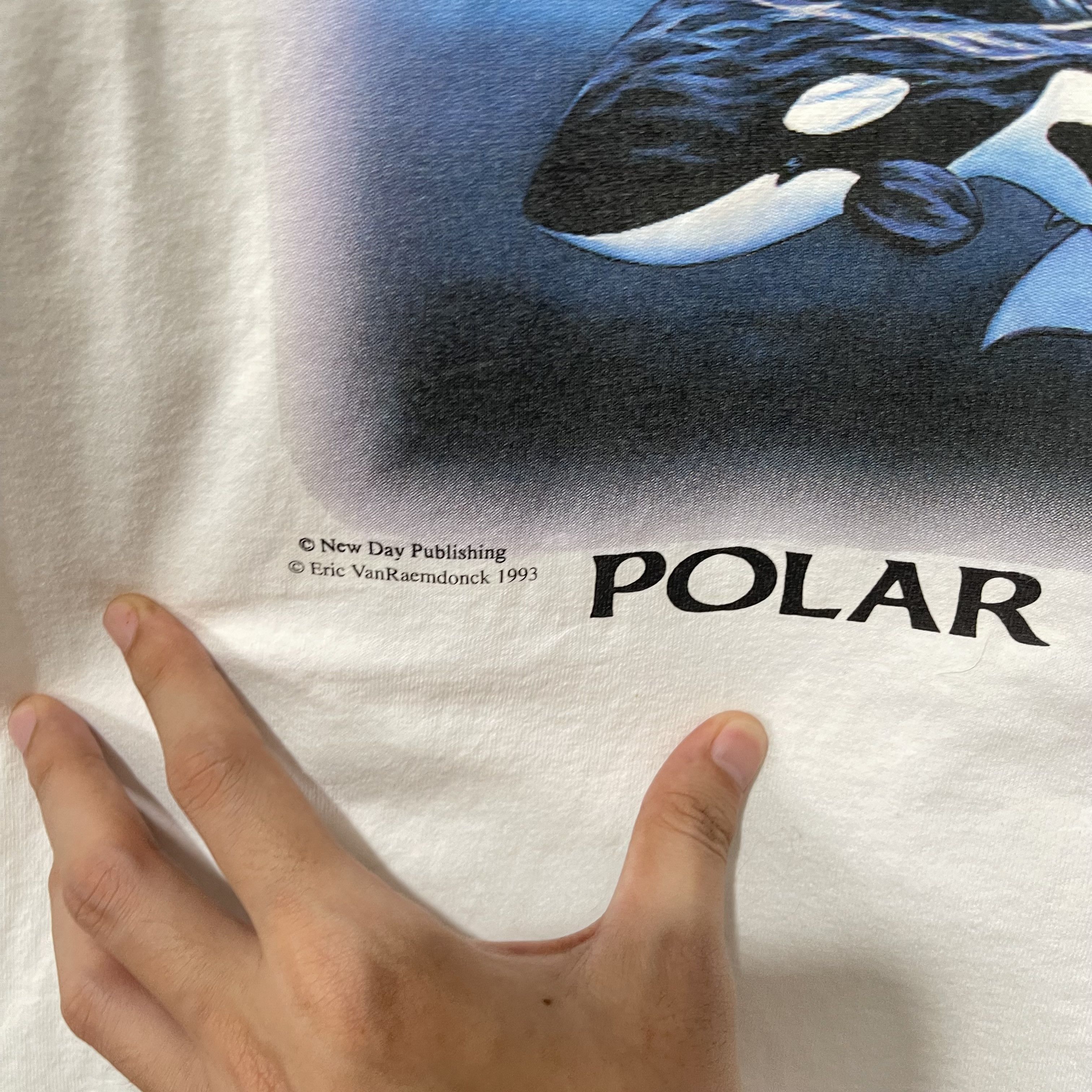 Vintage Vintage 90s Polar Strollers Orca Whale T-Shirt Size US XL / EU 56 / 4 - 3 Thumbnail