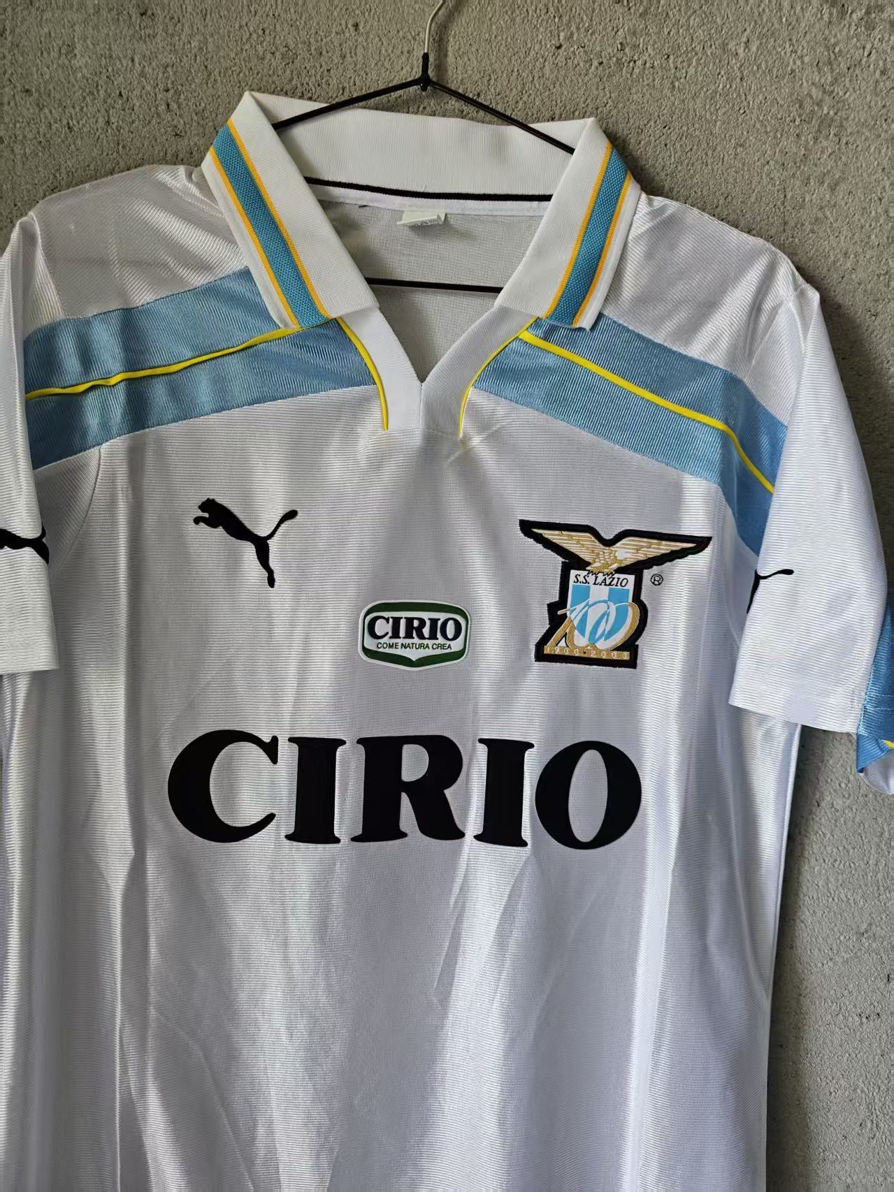 Other Vintage Lazio #10 Hernán Crespo Jersey White Size US S / EU 44-46 / 1 - 3 Thumbnail