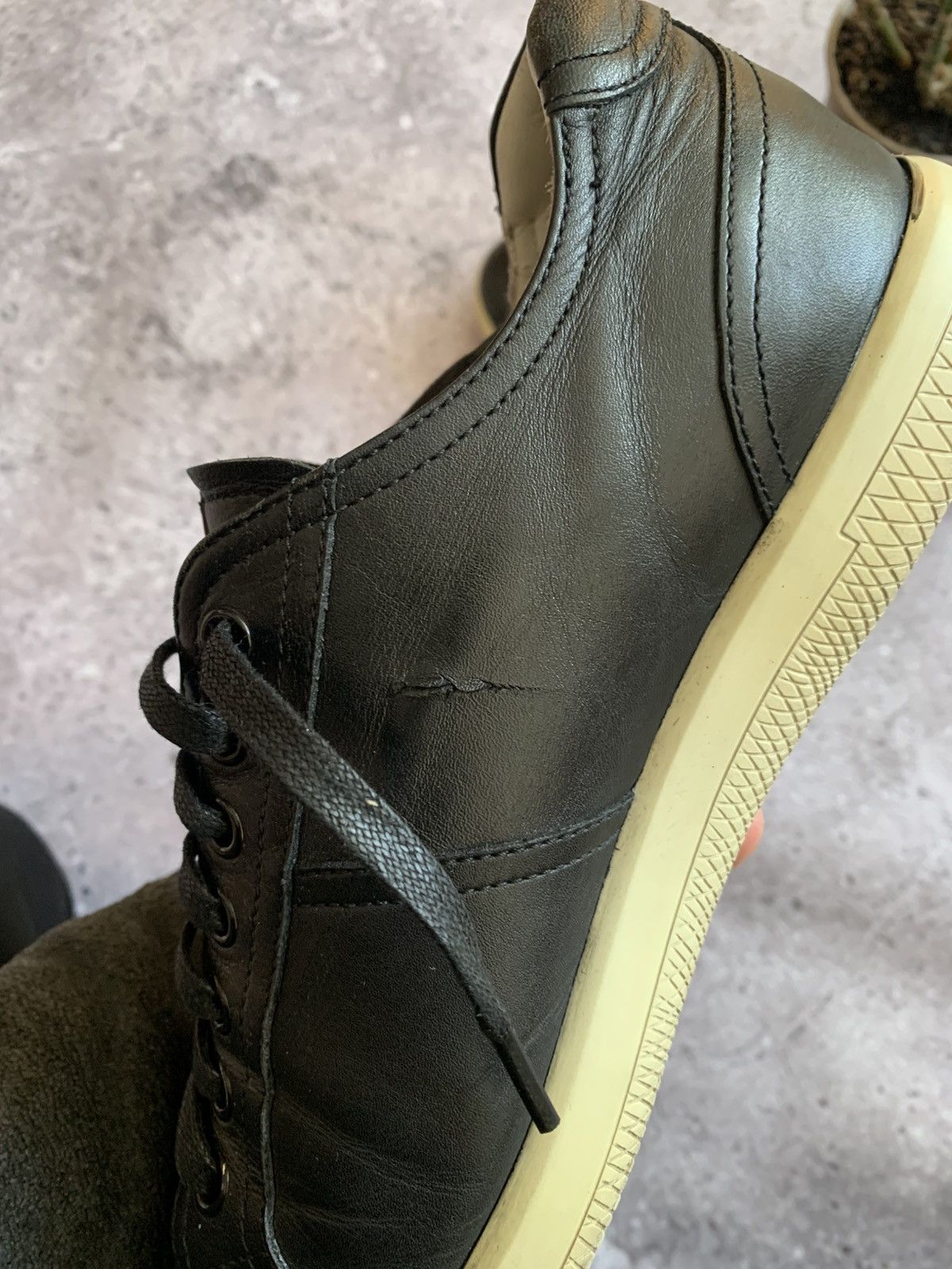 Prada 🔥PRADA LEATHER RED TAB LOW TOP SNEAKERS Size US 7.5 / EU 40-41 - 16 Thumbnail