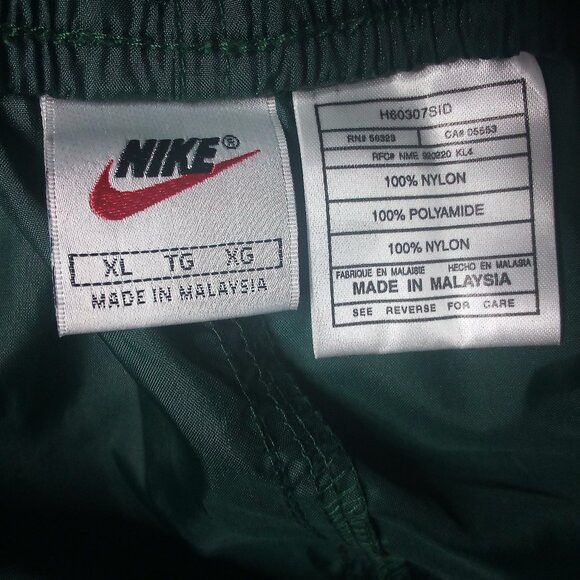 Nike Vintage 90s Nike Wind Pants Joggers Trainers Green Size US 34 / EU 50 - 7 Thumbnail