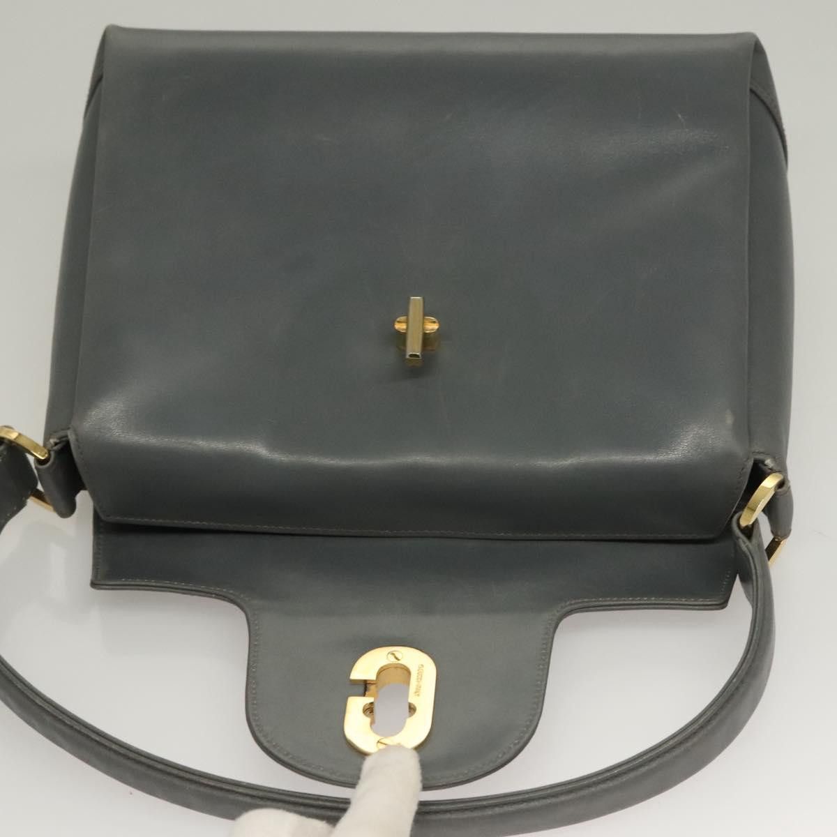 Gucci GUCCI Hand Bag Leather Gray Silver Size ONE SIZE - 15 Thumbnail