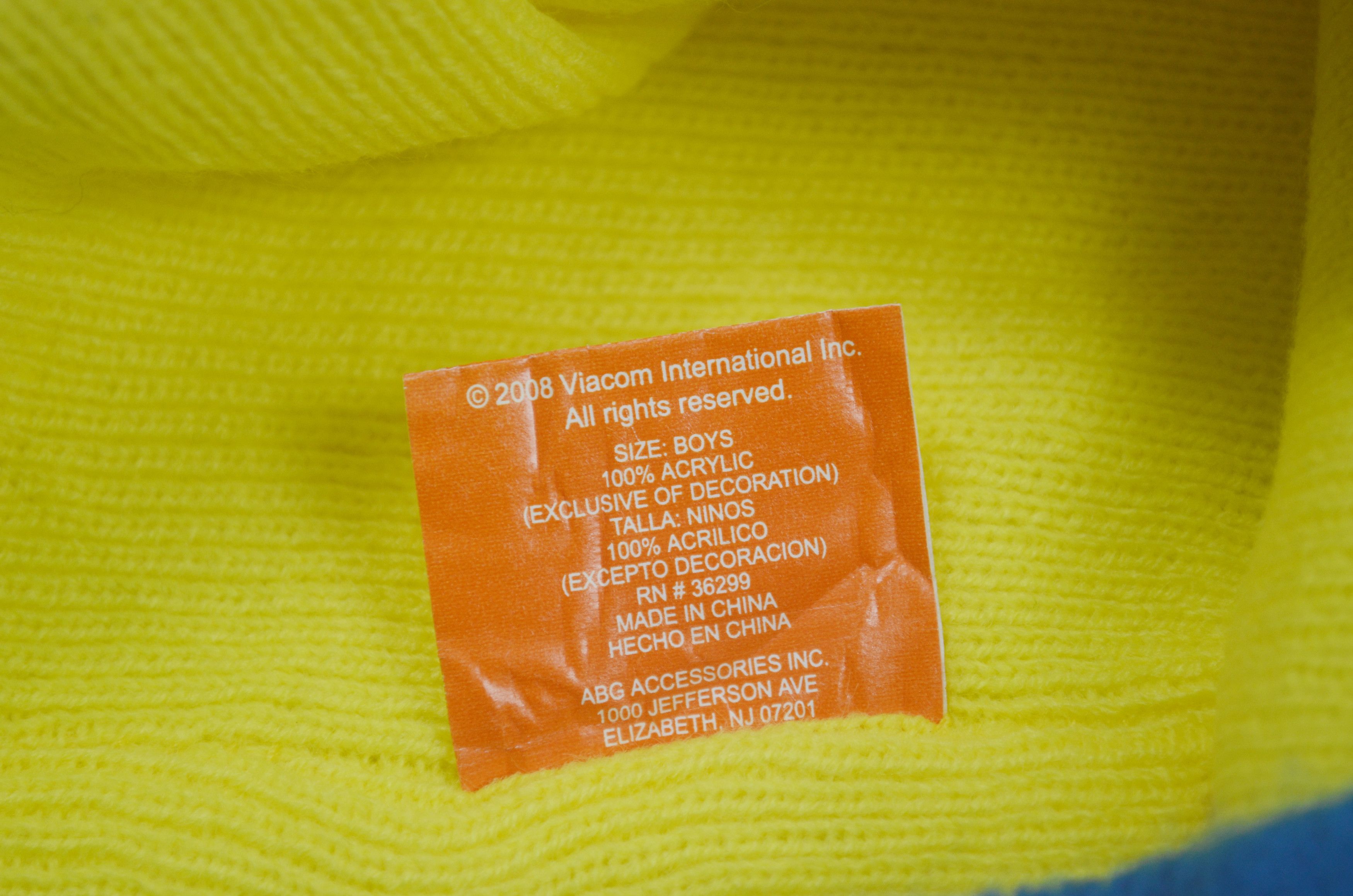 Nickelodeon 2008 Spongebob Nickelodeon Beanie Hats Size ONE SIZE - 7 Thumbnail