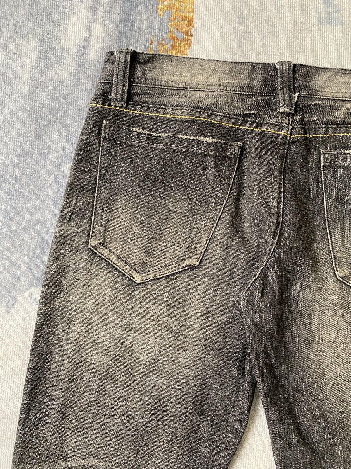 Japanese Brand 2000s The Murder License Claw Marks Flare Denim Size US 31 - 16 Thumbnail