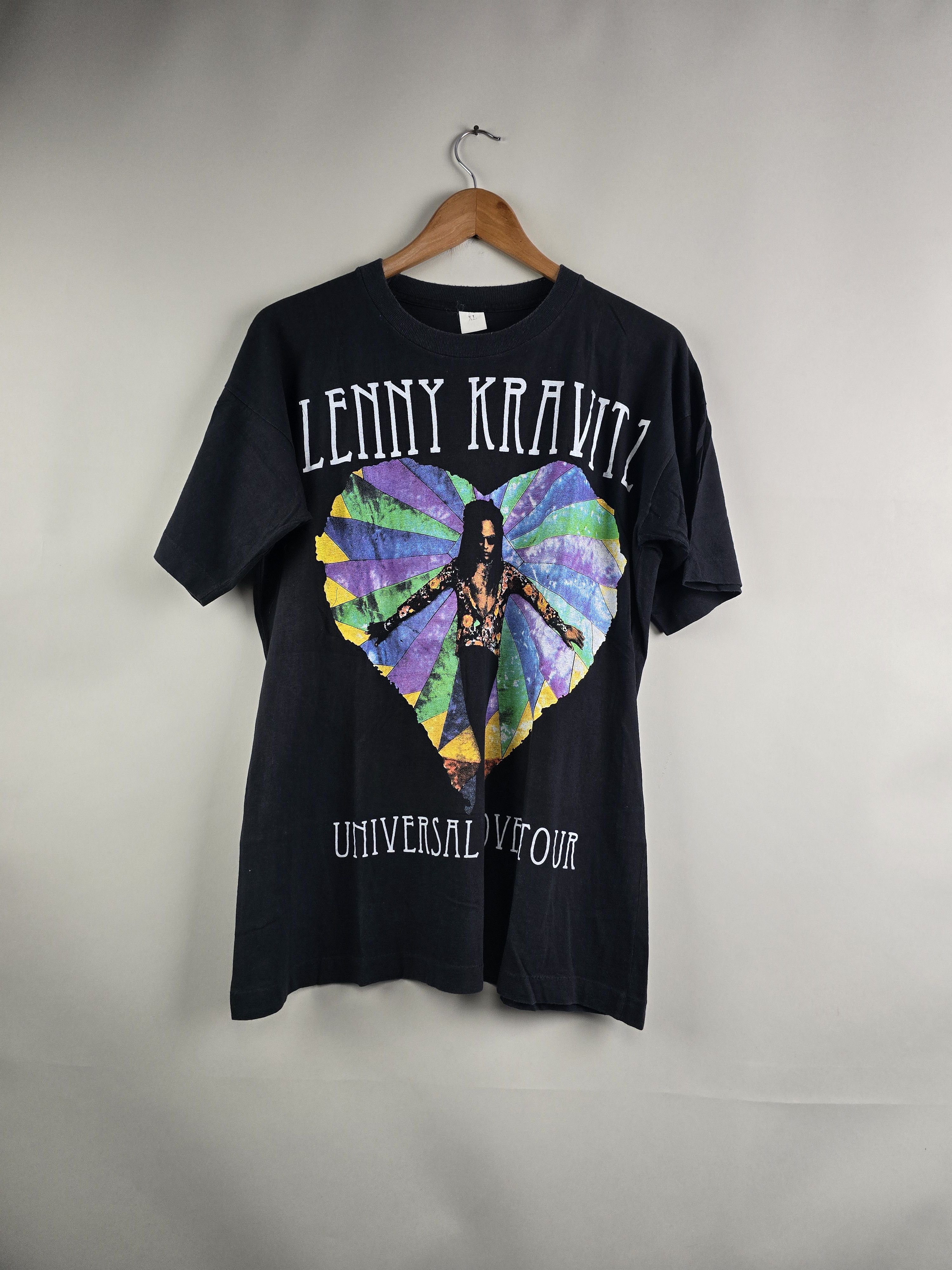 Band Tees × Vintage 90s Lenny Kravitz Universal Love Tour XL 21.5" 28" Size US XL / EU 56 / 4 - 7 Thumbnail