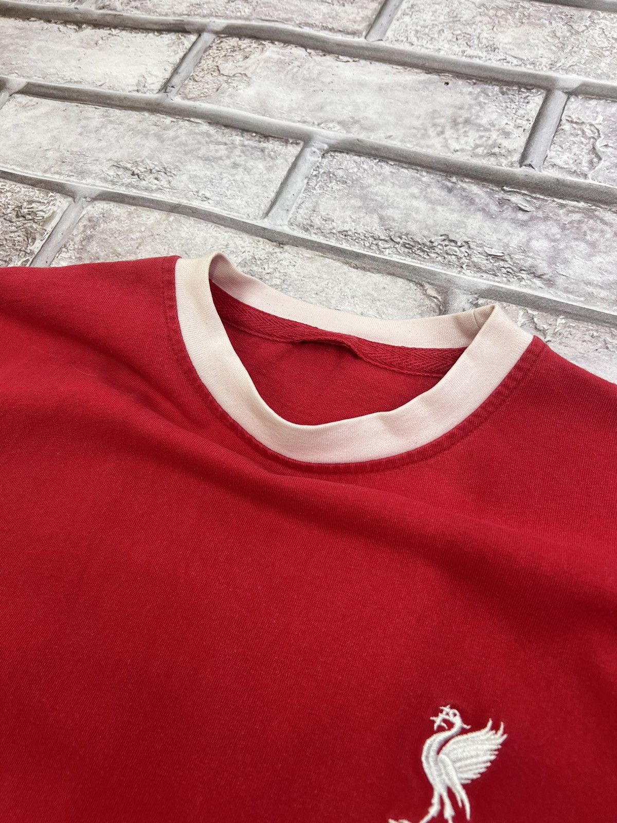 Vintage Vintage Liverpool Score Draw Soccer Jersey Size US M / EU 48-50 / 2 - 5 Thumbnail