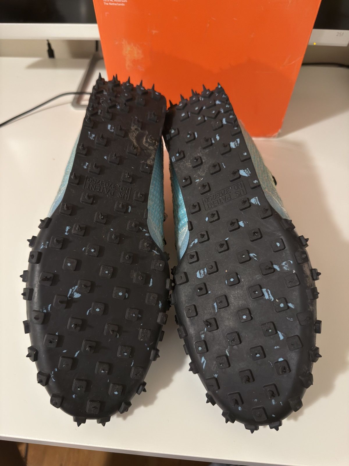 Nike × Off-White Off-White Waffle Racer ‘Vivid Sky’ Size US 11.5 / EU 44-45 - 7 Thumbnail
