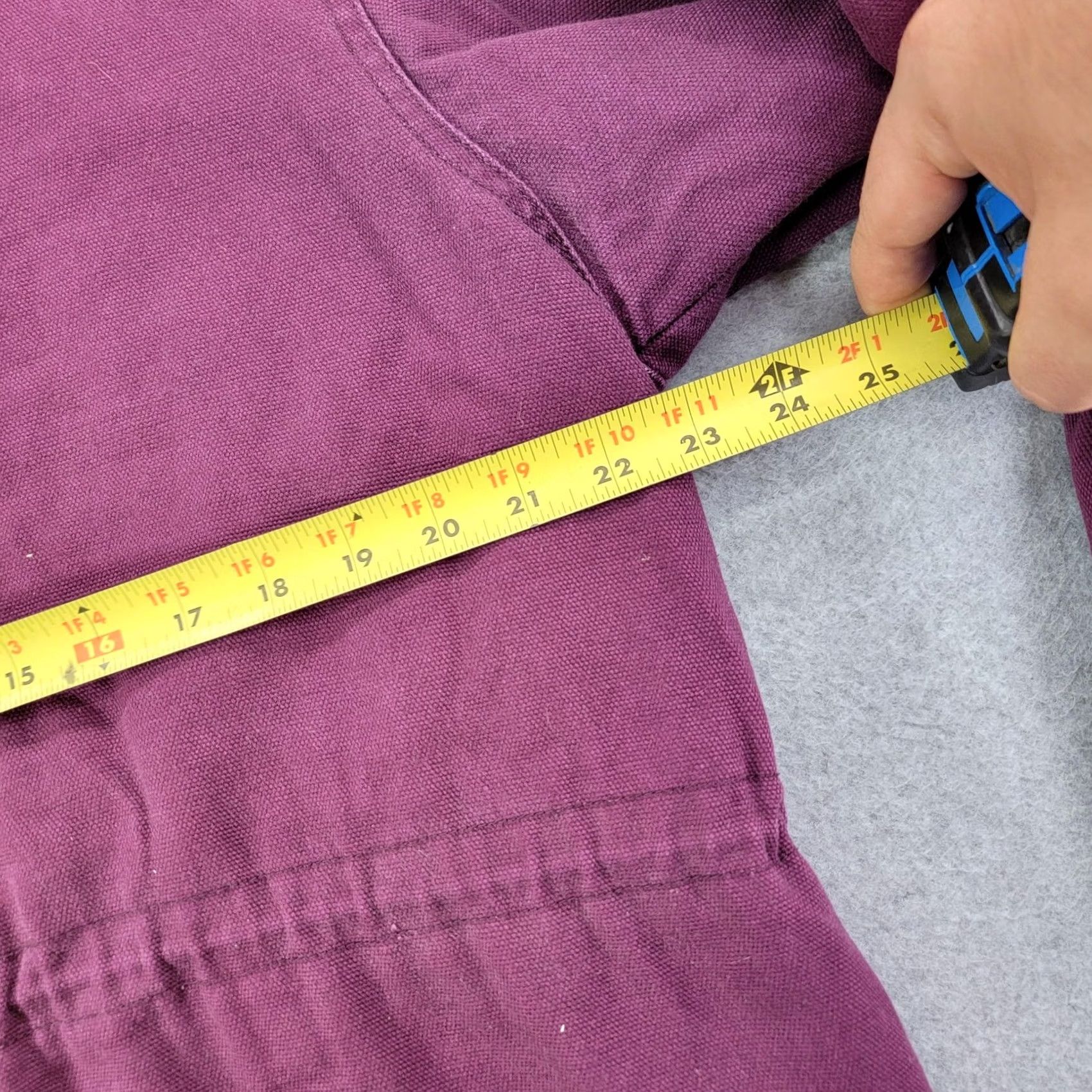 Vintage Cabela's Jacket Womens XL Purple Canvas Fleece Lined Insulated Pockets chore Size XL / US 12-14 / IT 48-50 - 8 Thumbnail