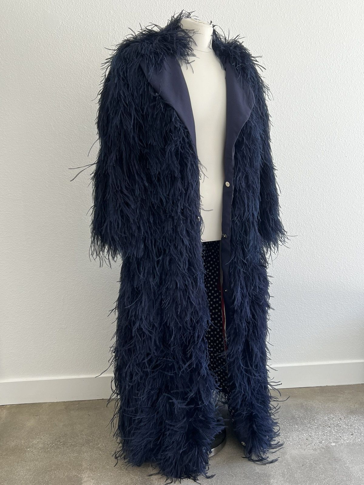 Vintage Marabou Floor Length Jacket Size US M / EU 48-50 / 2 - 1 Thumbnail