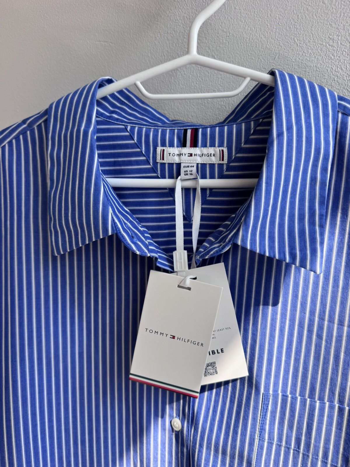 Tommy Hilfiger NEW Tommy Hilfiger Striped Button Up Shirt Size US XXL / EU 58 / 5 - 8 Thumbnail