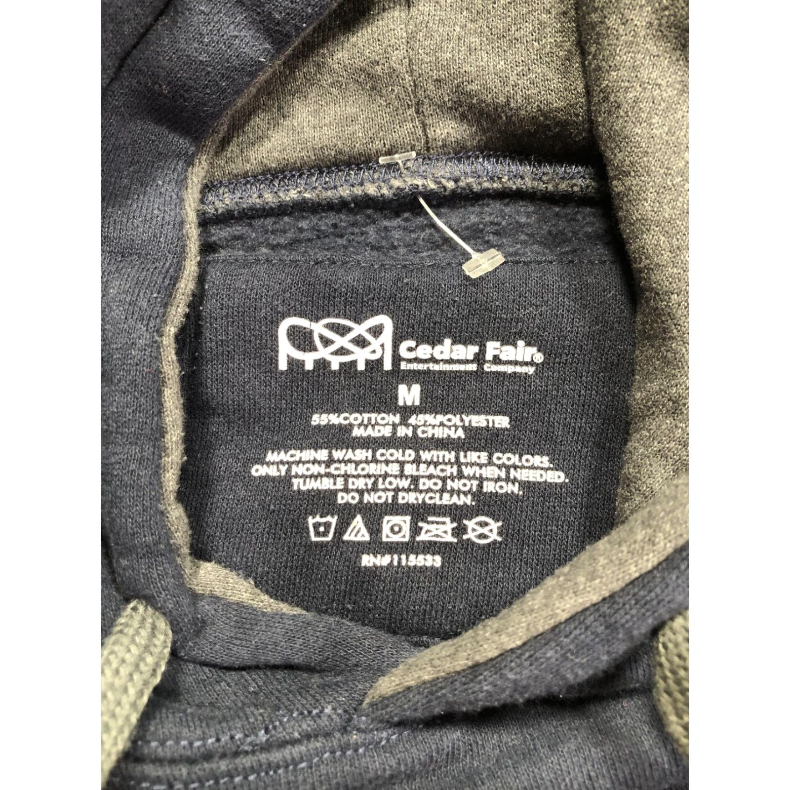 Vintage Kings Island Hoodie Mens M Blue Fleece Pullover Graphic Print Logo Cedar Fair Sweatshirt Size US M / EU 48-50 / 2 - 7 Thumbnail