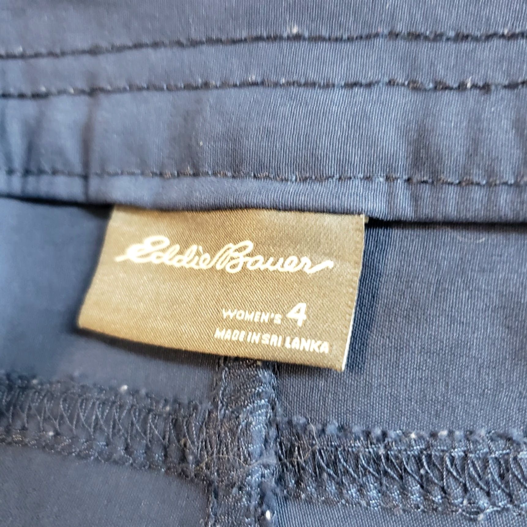 Eddie Bauer Eddie Bauer Womens Cropped Pants Sz 4 Solid Blue Mid Rise Cropped Pants Womens Size 27" / US 4 / IT 40 - 6 Thumbnail