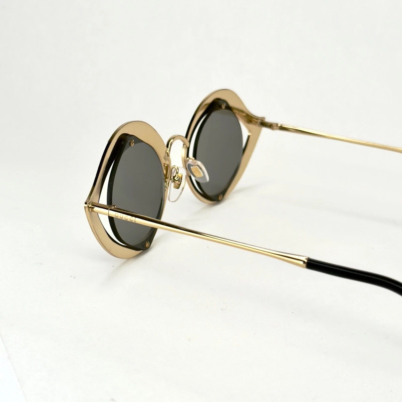 Gucci GUCCI GG0046S CRYSTAL LIPS Stud 0046 Gold Pink Silver Size ONE SIZE - 4 Thumbnail