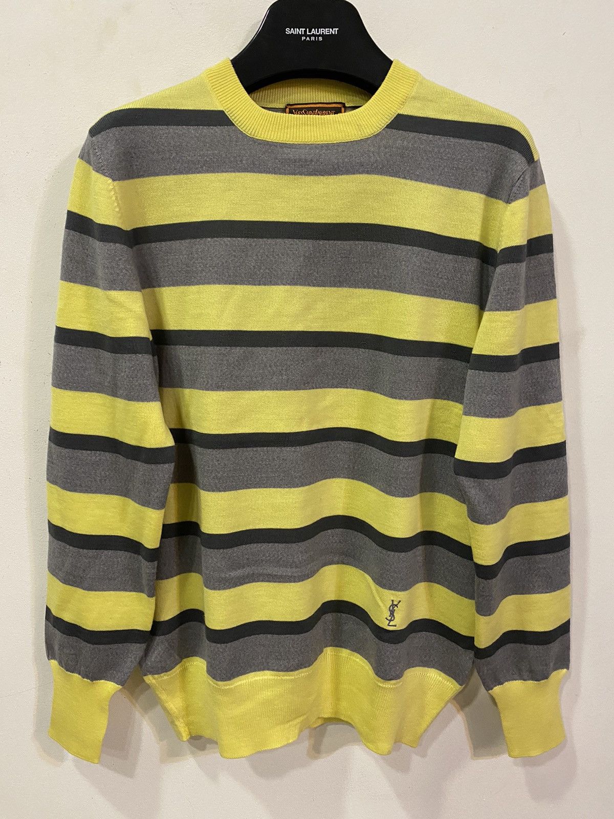 Yves Saint Laurent Italy 80s YSL Sweater Soft Wool Paris Sweatshirt Size US S / EU 44-46 / 1 - 1 Thumbnail