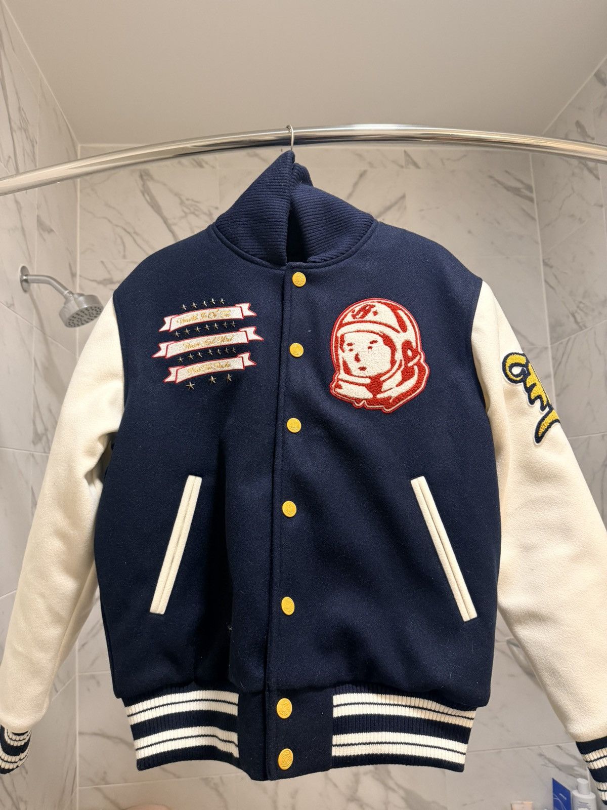 Billionaire Boys Club FANFARE SCRIPT WOOL VARSITY JACKET
