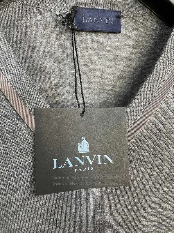 Lanvin Lanvin Gray Wool Men's Long Sleeve Sweater . Size US XS / EU 42 / 0 - 4 Thumbnail