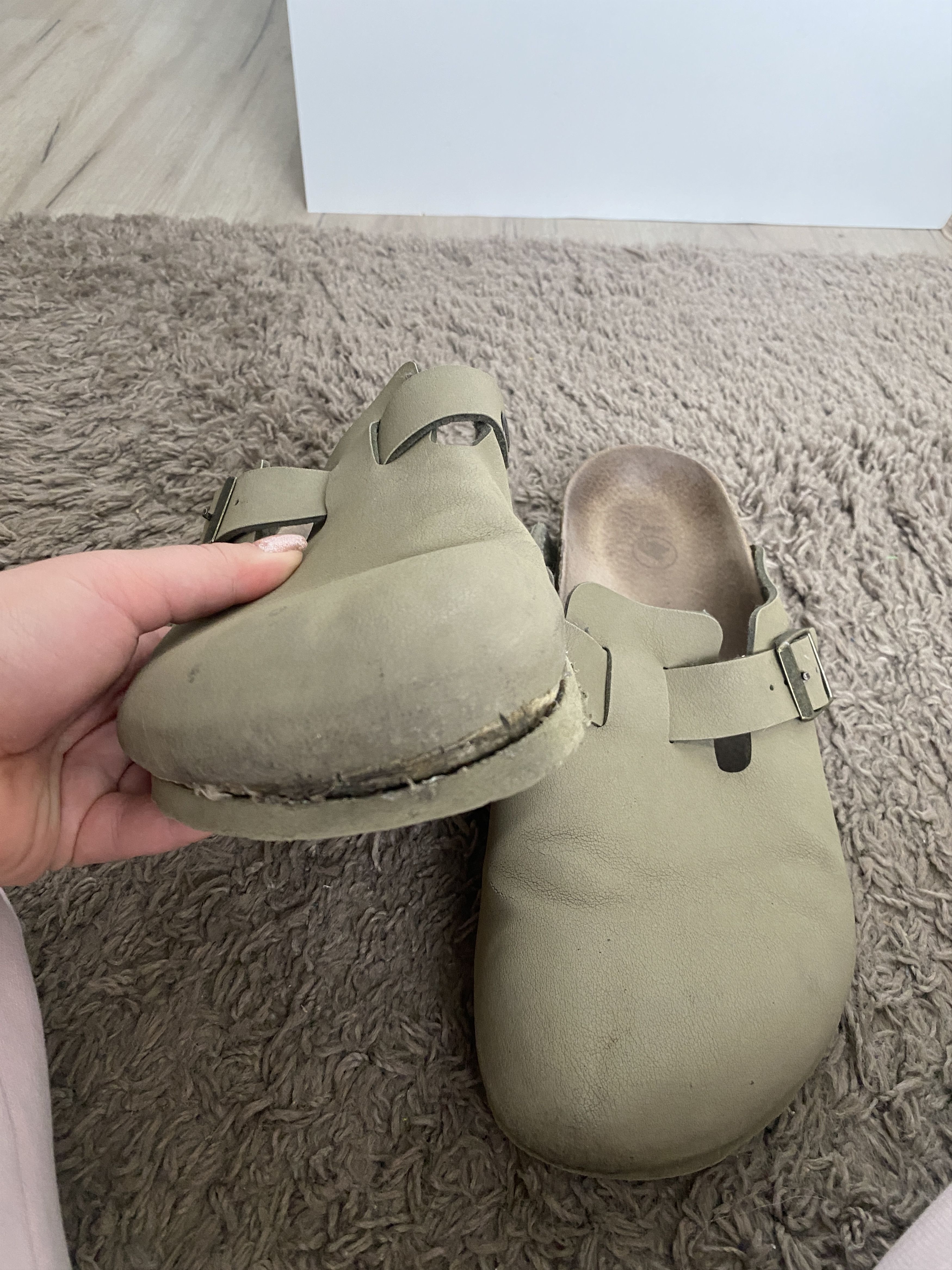 Birkenstock Birkenstock Boston distressed clog shoes Size US 11 / EU 44 - 6 Thumbnail