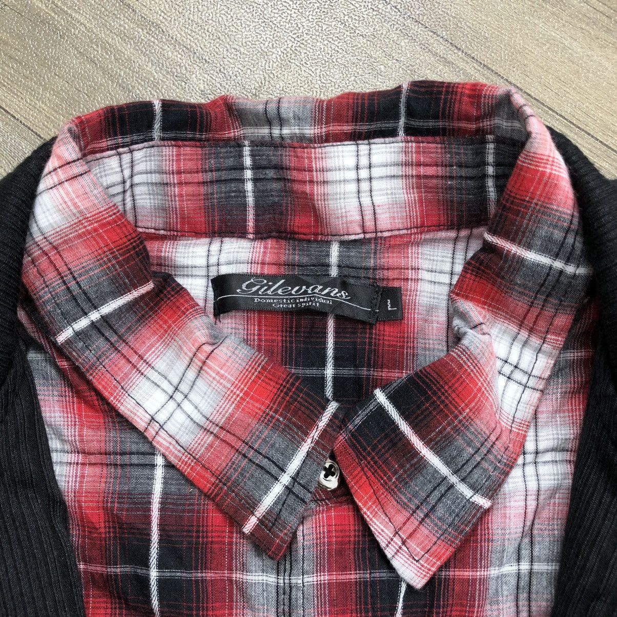 If Six Was Nine 2000s Gilevan Double Layer Lgb Goa Grunge Shirt Jacket Y2K Size US M / EU 48-50 / 2 - 8 Thumbnail