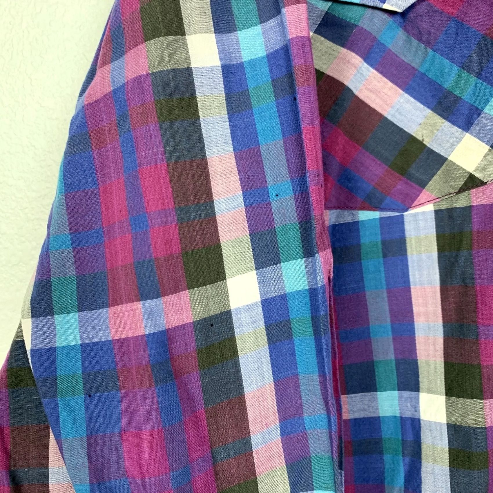 Vintage VINTAGE Rock Canyon Shirt XL Purple Western Pearl Snap Grunge 1980s Long Sleeve Cotton Size US XL / EU 56 / 4 - 6 Thumbnail