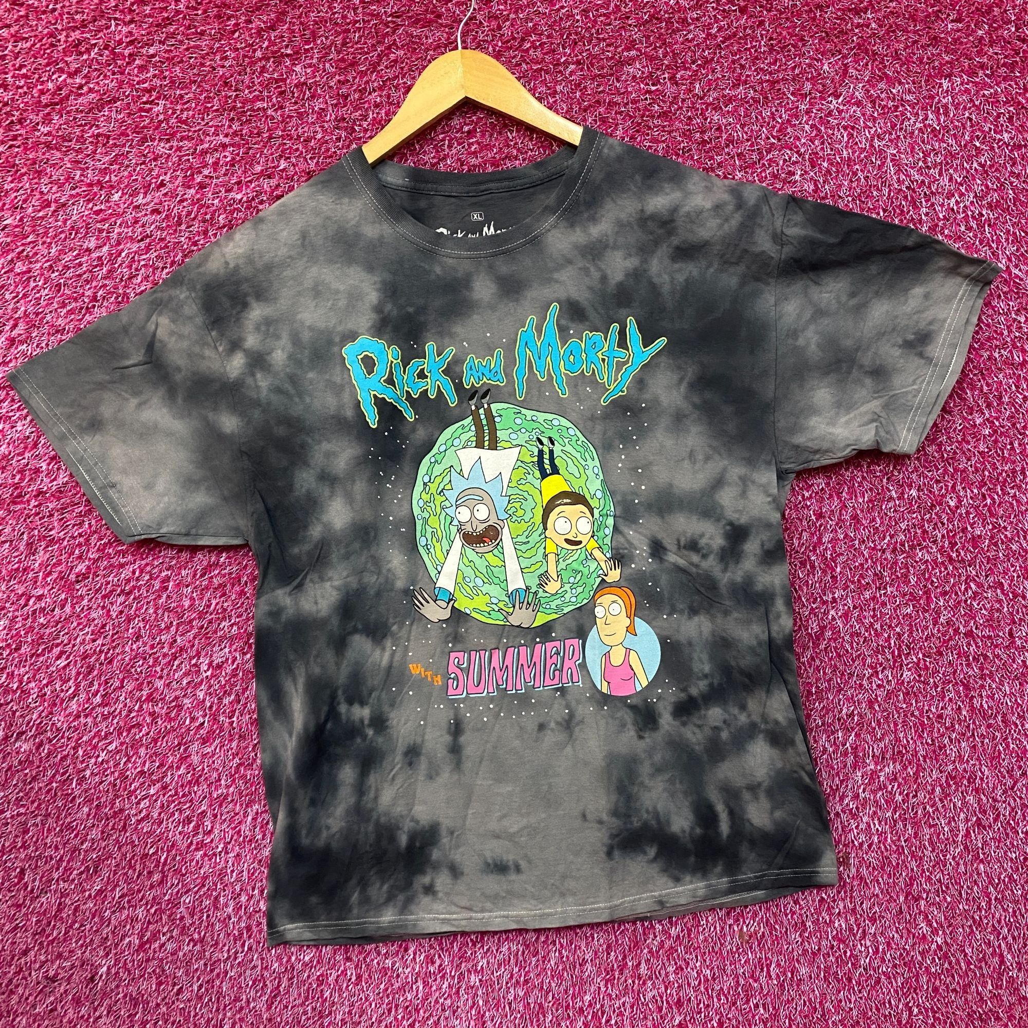 Ripple Junction Adult Swim Rick & Morty with Summer Tie Dye T-Shirt Size XL Size US XL / EU 56 / 4 - 3 Thumbnail