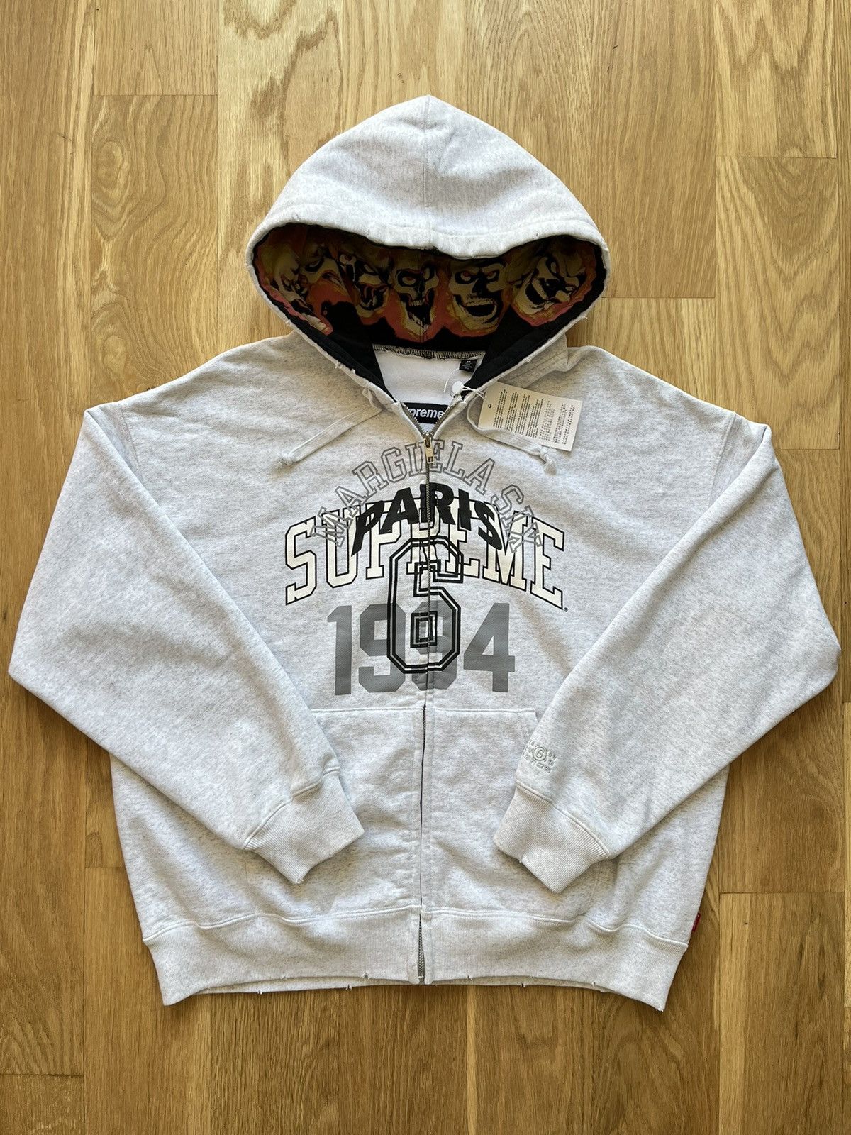 Supreme IDGAF Zip Up Hooded Sweatshirt | Grailed