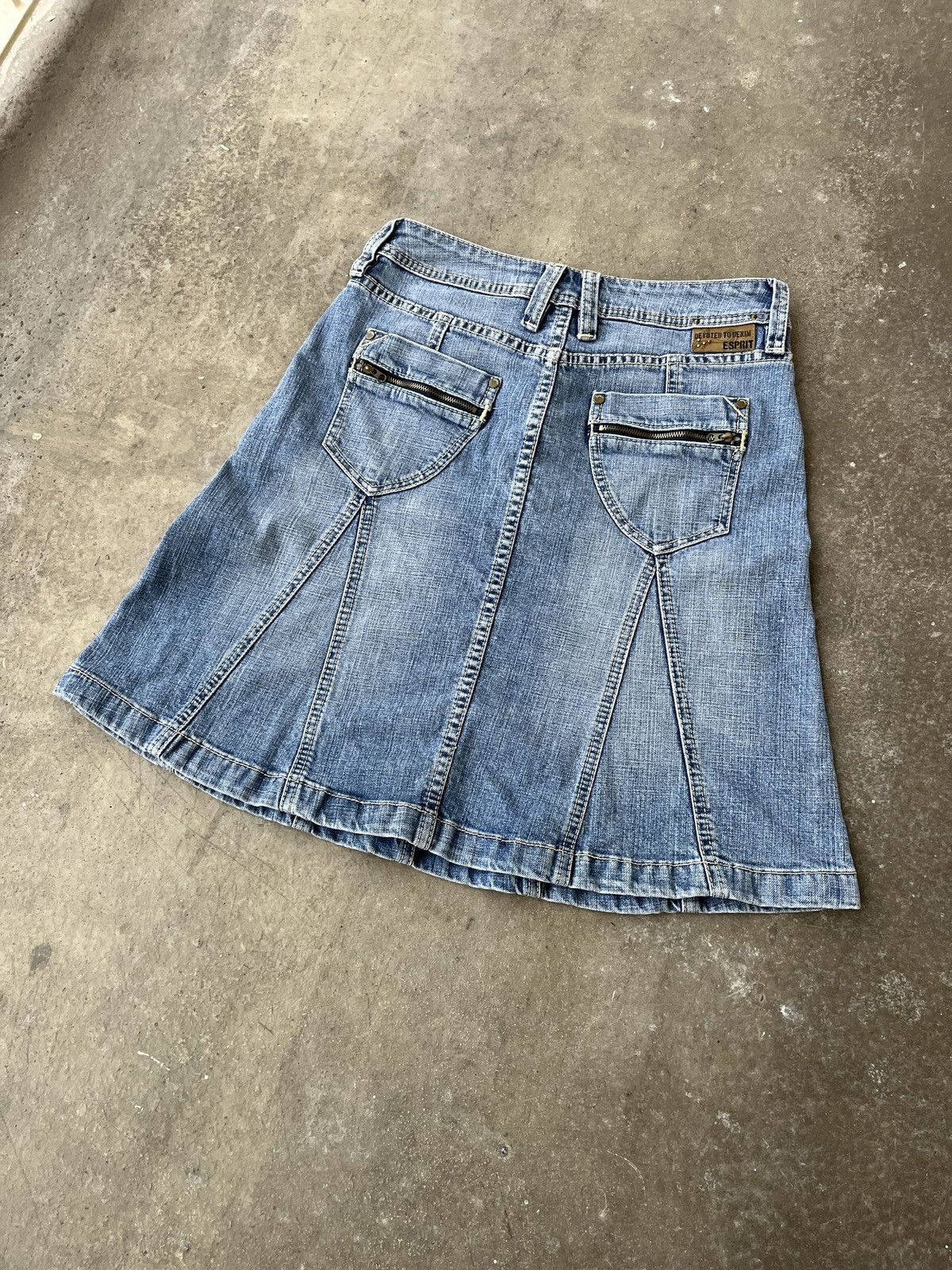 Vintage Vintage Denim y2k Mini Skirt Size 27" / US 4 / IT 40 - 9 Thumbnail